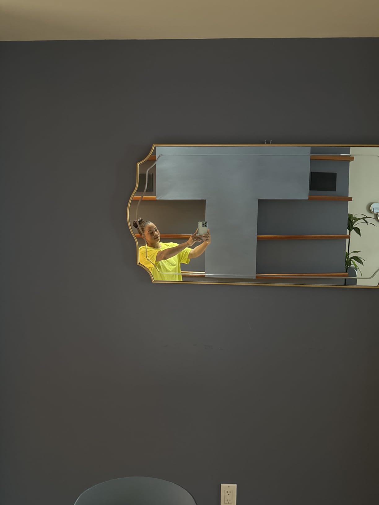 Beveled Geometric Mirror, 47.2