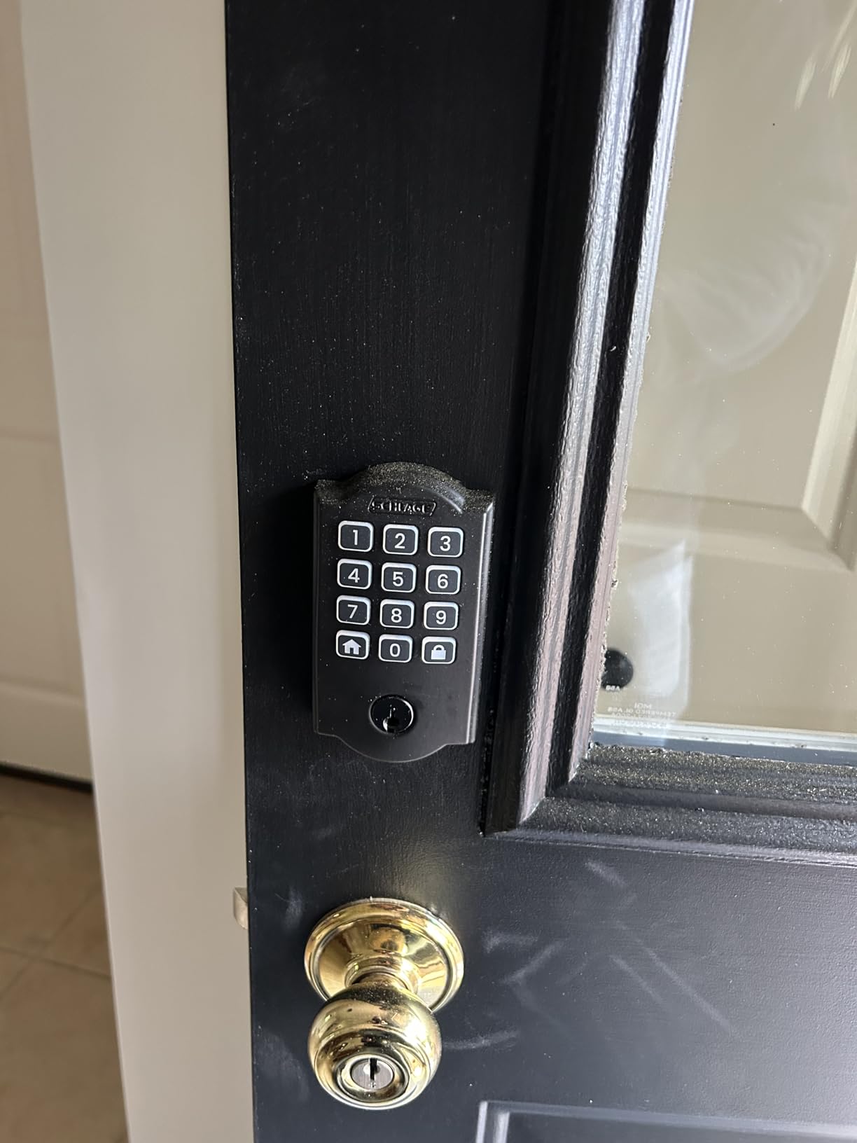 Schlage Arrive Smart Wi-Fi Deadbolt Lock with Keypad, Keyless Entry Front Door Lock, App Control, Alexa and Google Home Compatible, Satin Nickel, BE459WB CAM 619 customer photo 1