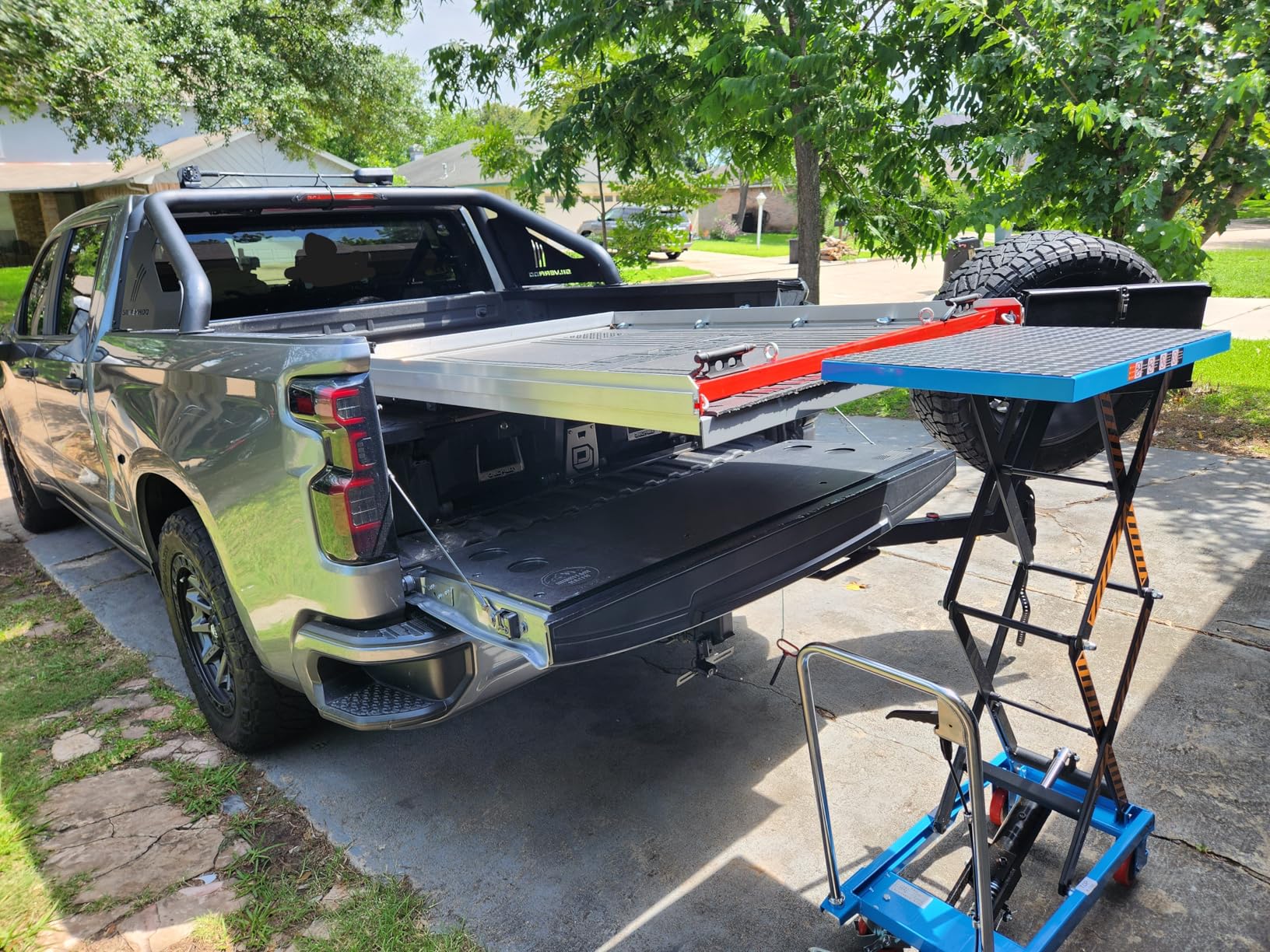 Hydraulic Lift Table Cart, Double Scissor Lift, 330 Lbs Capacity, 50