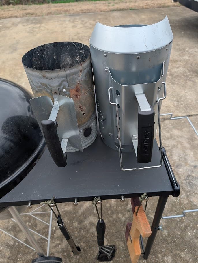 onlyfire Charcoal Chimney Starter, Round BBQ Chimney Starter for Charcoal Grills Barbecue Fire Starter with Heat Shield & Stay-Cool Handle, Sturdy and Easy to Use BBQ Grill Tools for Quickly Lighting customer photo 1
