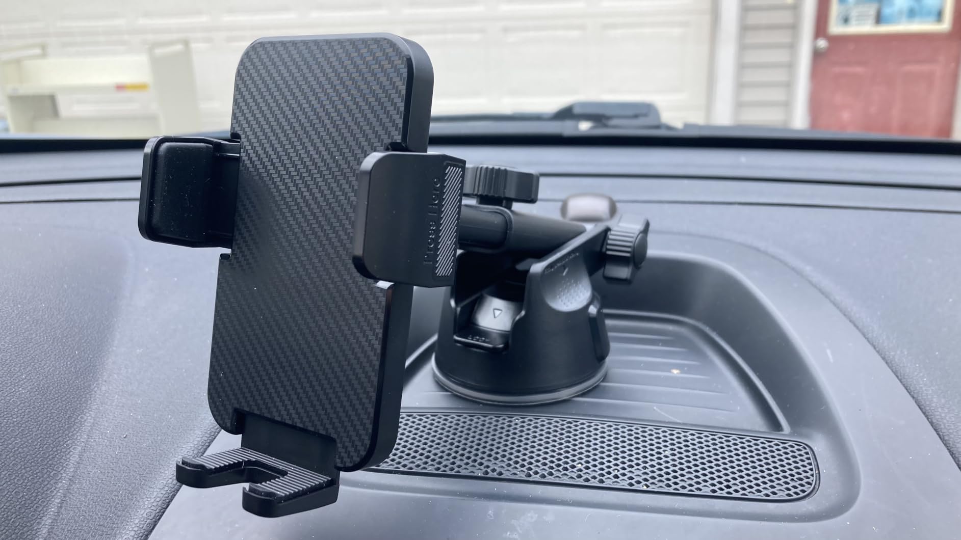 Qifutan Dash Mounted Holders Phone Holders for Your Car - Phone Mount for Car Windshield Dashboard Air Vent Universal Desk Mounts Hands Free Automobile Cell Phone Holder Fit for iPhone Smartphone customer photo 2
