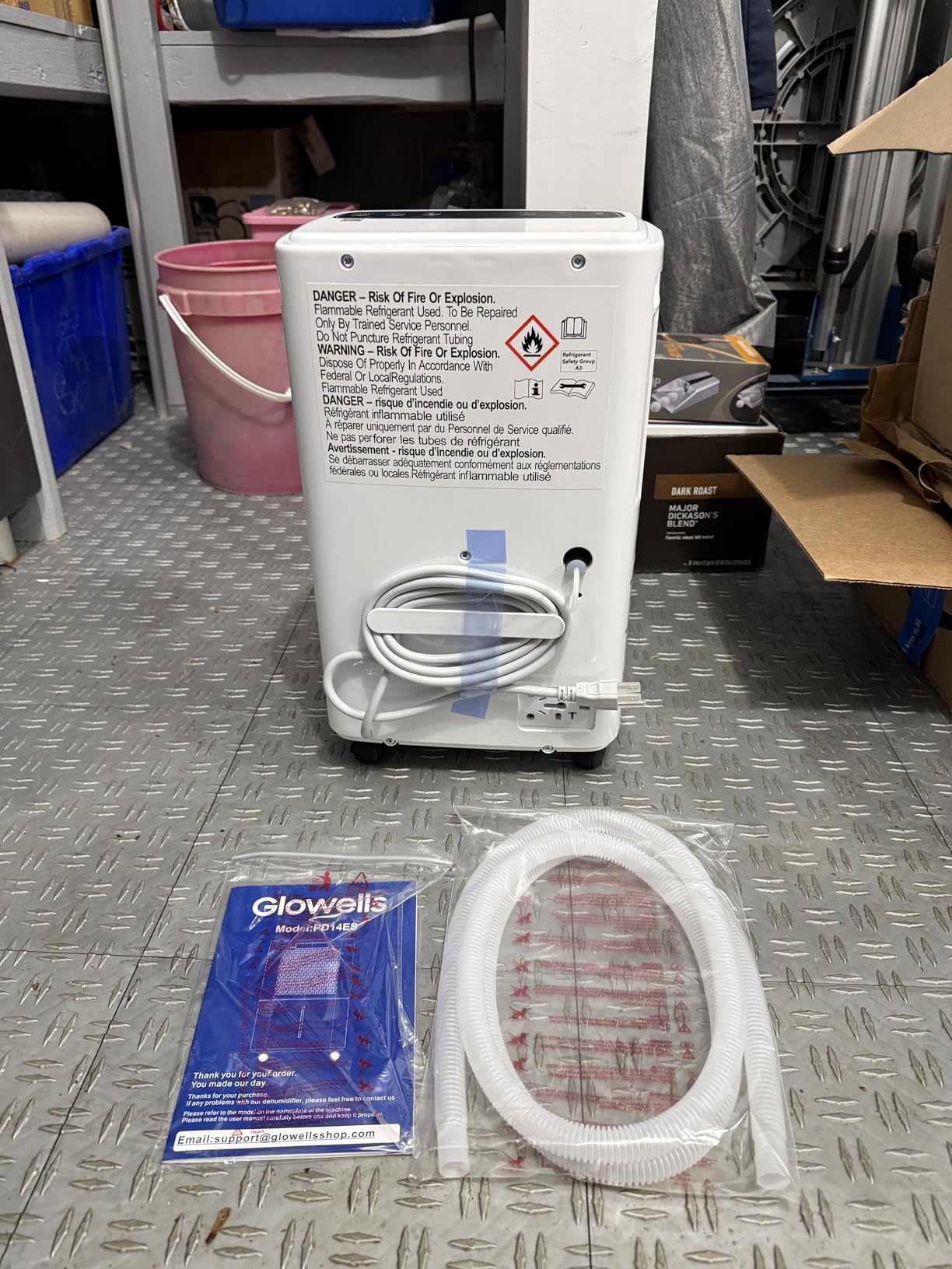 Glowells 2500 Sq.Ft Dehumidifier for Basement 34 Pints with Drain Hose customer photo 1