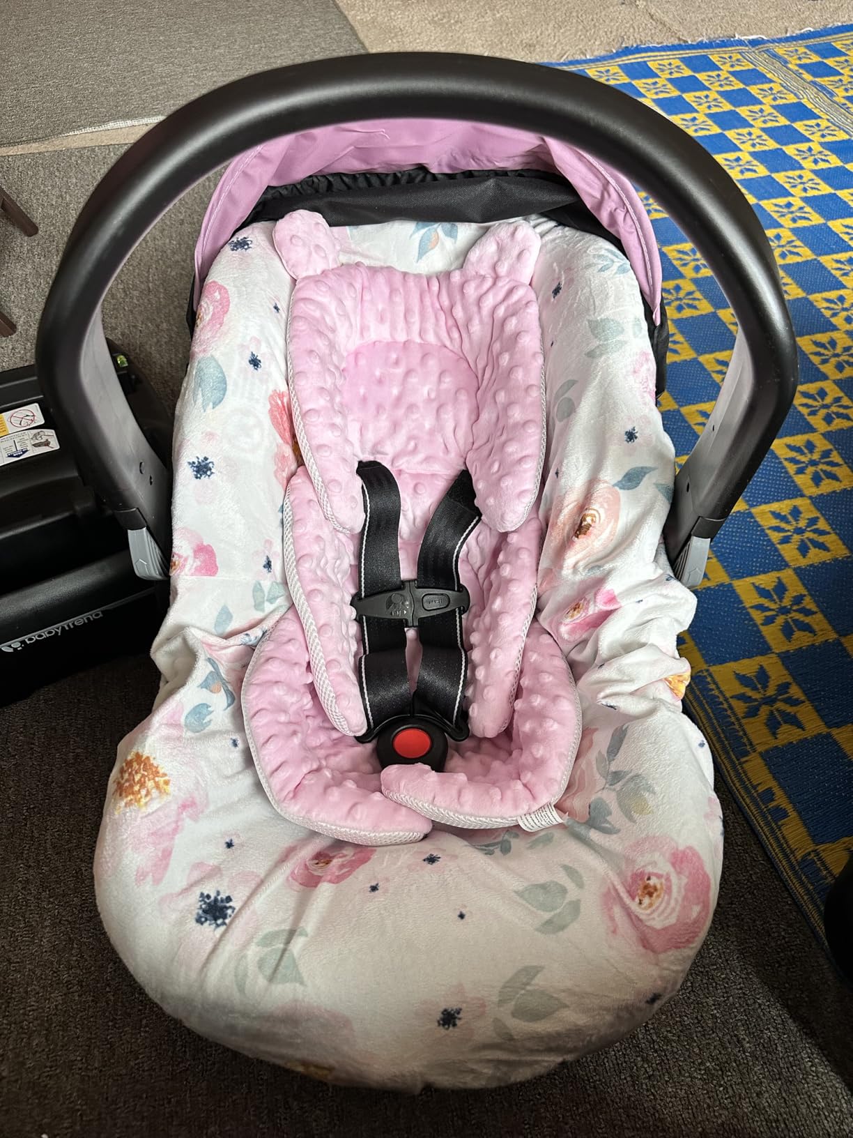 Baby Trend EZ-Lift PRO Infant Car Seat, Dash Rose, Lightweight Premium Carry, Plush Infant Cushioning customer photo 1