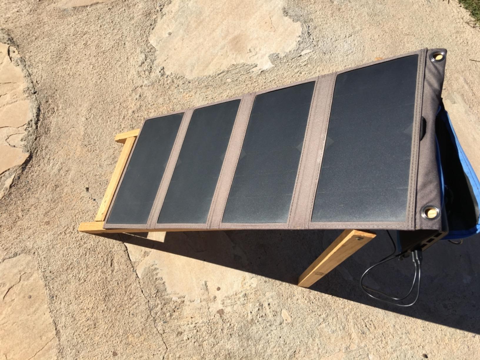 21W Solar Panel Charger BigBlue SolarPowa 20 Portable Solar Charger with USB-A/USB-C Ports, IP68 Waterproof, High-Efficiency Lightweight Foldable Solar Panels for Phones, Tablets, Camping, Backpacking customer photo 1