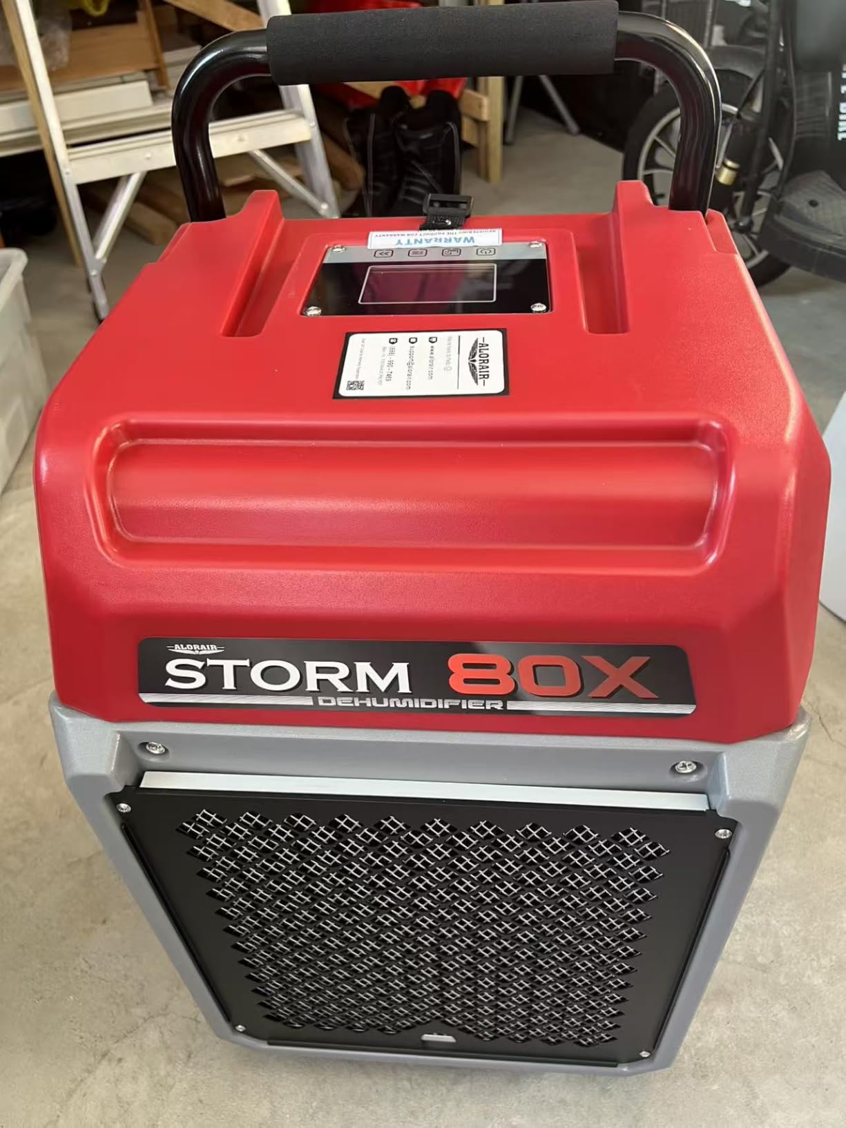 ALORAIR 170 PPD Commercial Dehumidifier with Pump & Drain Hose, LGR Industrial Use, Portable Dehumidifier with Wheels for Water Damage Restore, Carpet Drying, 6-Year Limited Warranty, Storm 80X (Red) customer photo 1