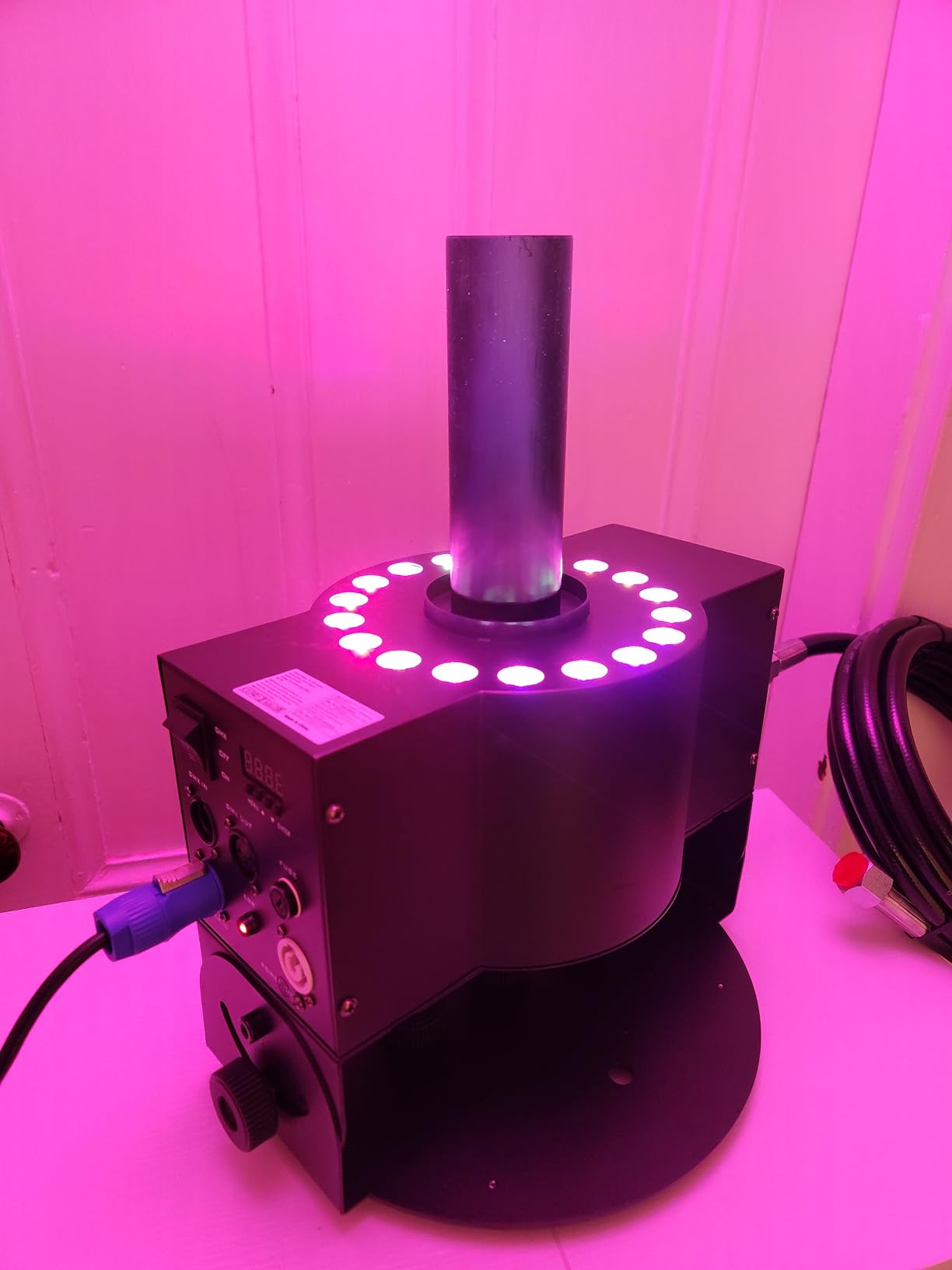 CO2 Jet Machine, 300W CO2 Cannon with LED Lights, Professional DMX CO2 Fog Machine Air Column, LED Stage Smoke Machine for DJ, Wedding, Party, Events, Festival (1pc) customer photo 1