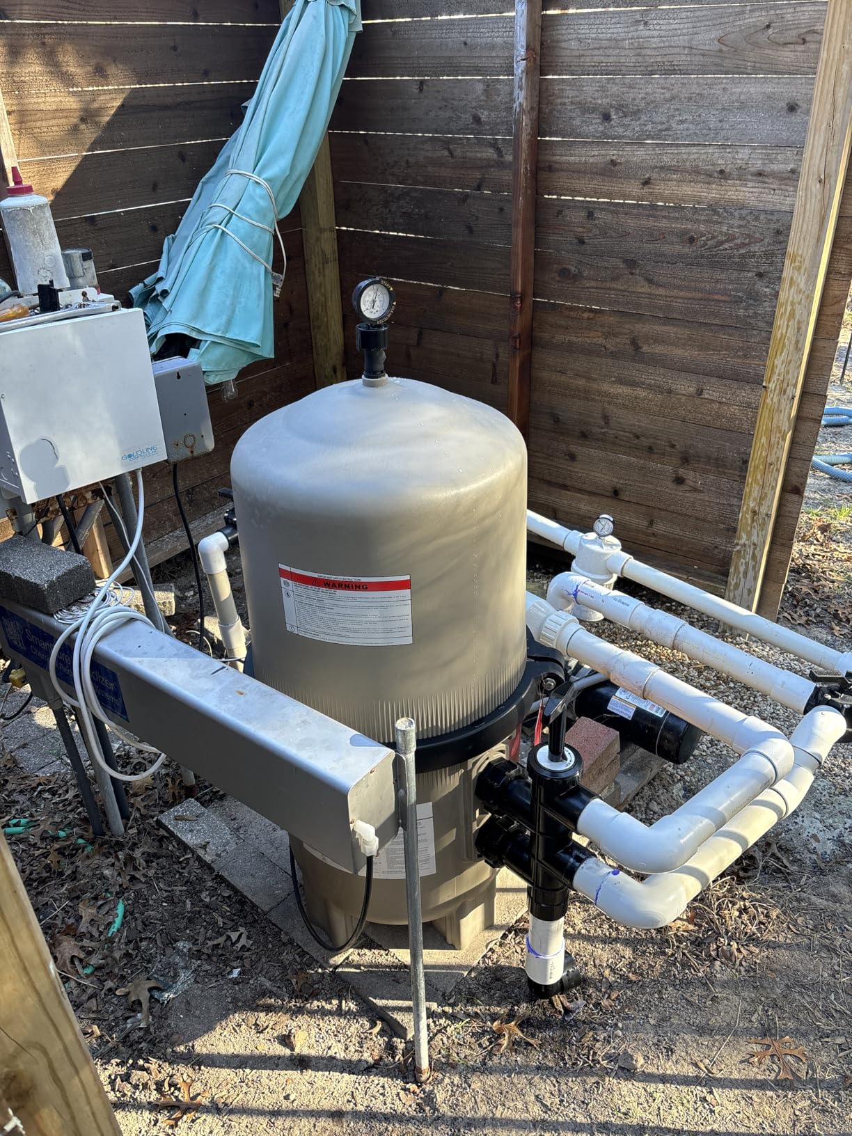 XtremepowerUS Diatomaceous Earth DE Pool Filter for In-Ground Pool Spa, 48 Sq. Ft. 96 GPM Vertical Grid D.E. Filter customer photo 1