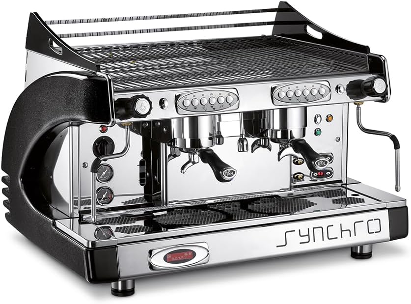 Royal BFC Synchro CBC 2 Group Traditional Espresso Machine Commercial Semi-Automatic NSF ETL Certified Volumetric Touchpad Black customer photo 1
