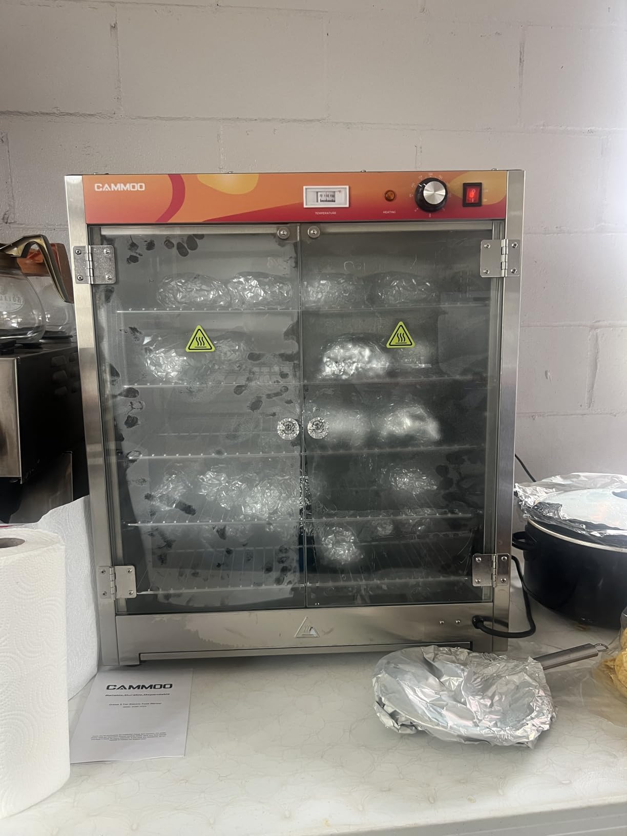 CAMMOO 133Qt 5-Tier 900W Commercial Food Warmer Hot Box customer photo 2
