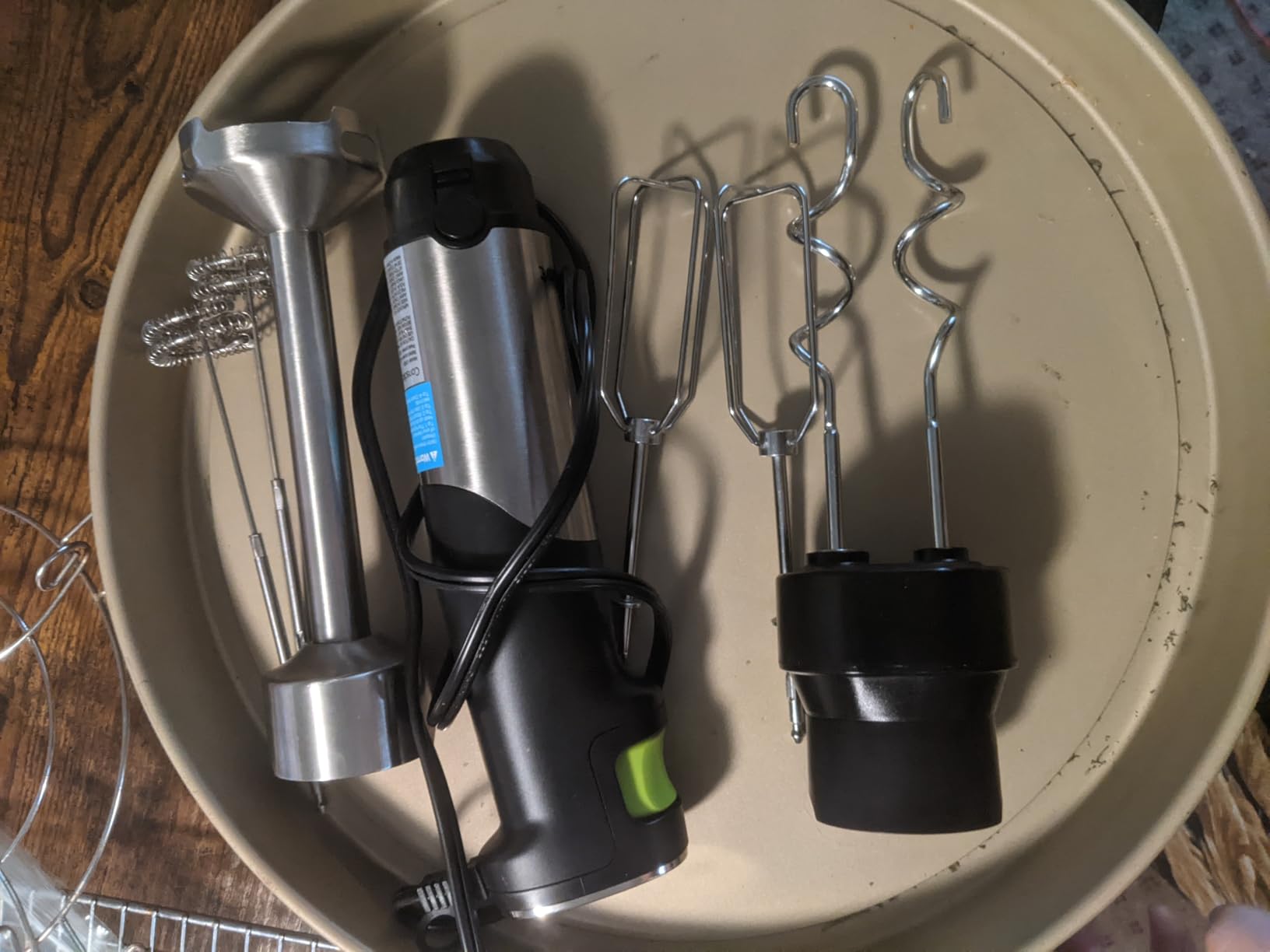 4 in 1 Immersion Hand Blender Max 1100W, Corded Stick Emulsifier with Entire Stainless Steel Blender Shaft, Trigger Speed Control, For Blending, Beating, Frothing, Mixing & More, Non-BPA customer photo 2