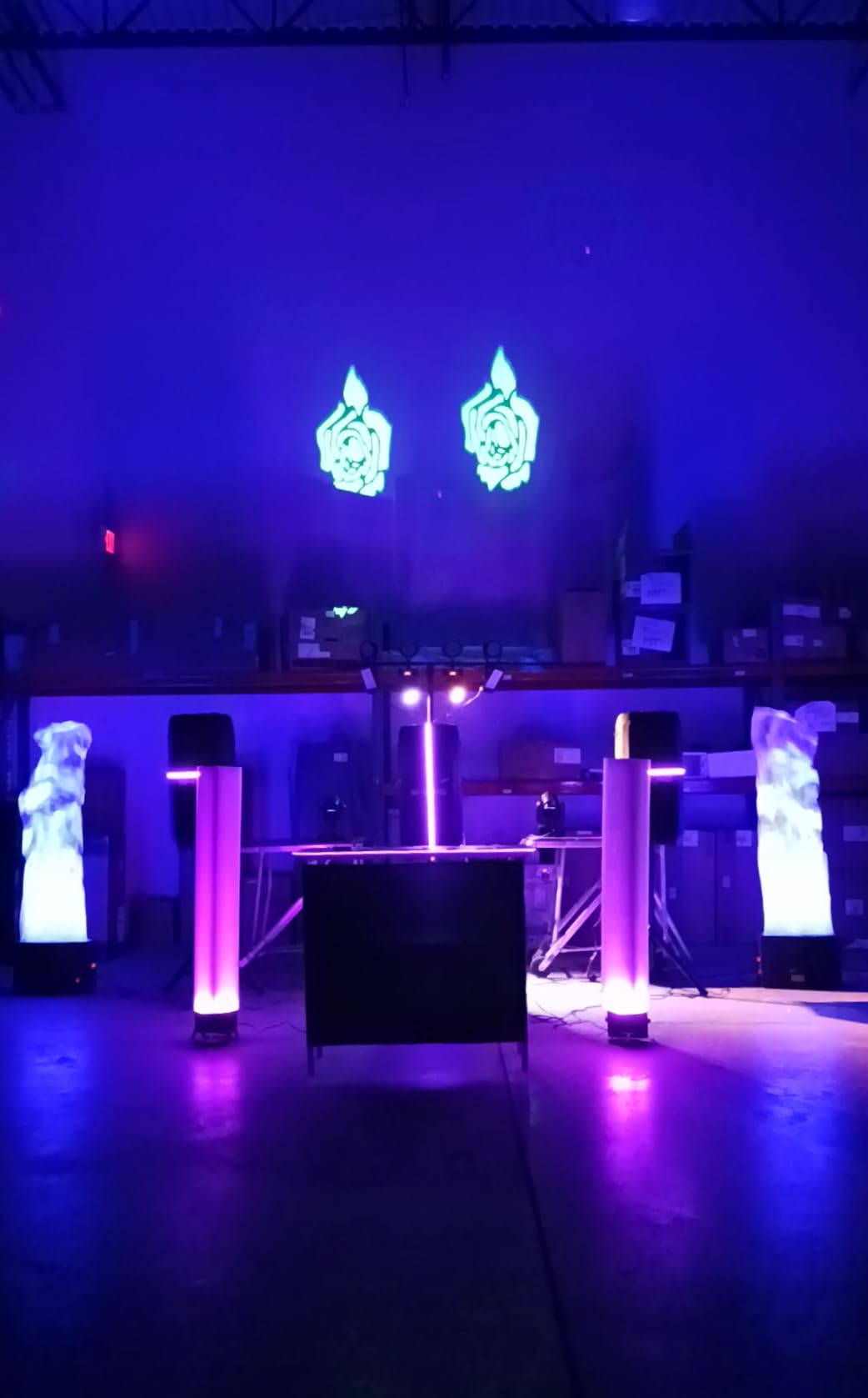 2PCS 60W LED Moving Head Light Stage Lights with Remote Control 8 GOBO 8 Colors Spotlight DMX Controlled 11 Channel with Sound Activated for Disco Club Party Stage Lighting customer photo 2