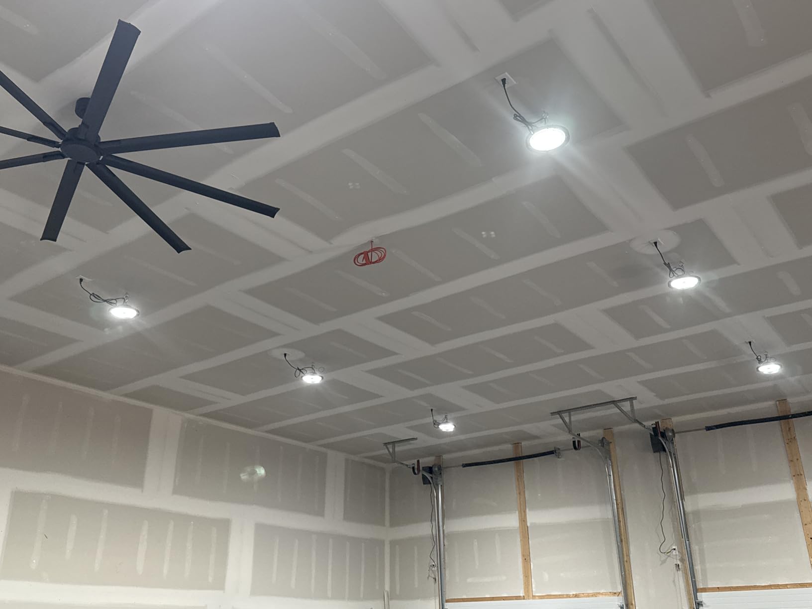 CINOTON 100W UFO LED High Bay Light, Aluminum LED Shop Lights with 15000LM, 5000K Commercial Bay Lighting for Warehouse Garage Workshop Factory Hall, 6' Cable & Safety Rope, ETL Listed 1 Pack customer photo 2