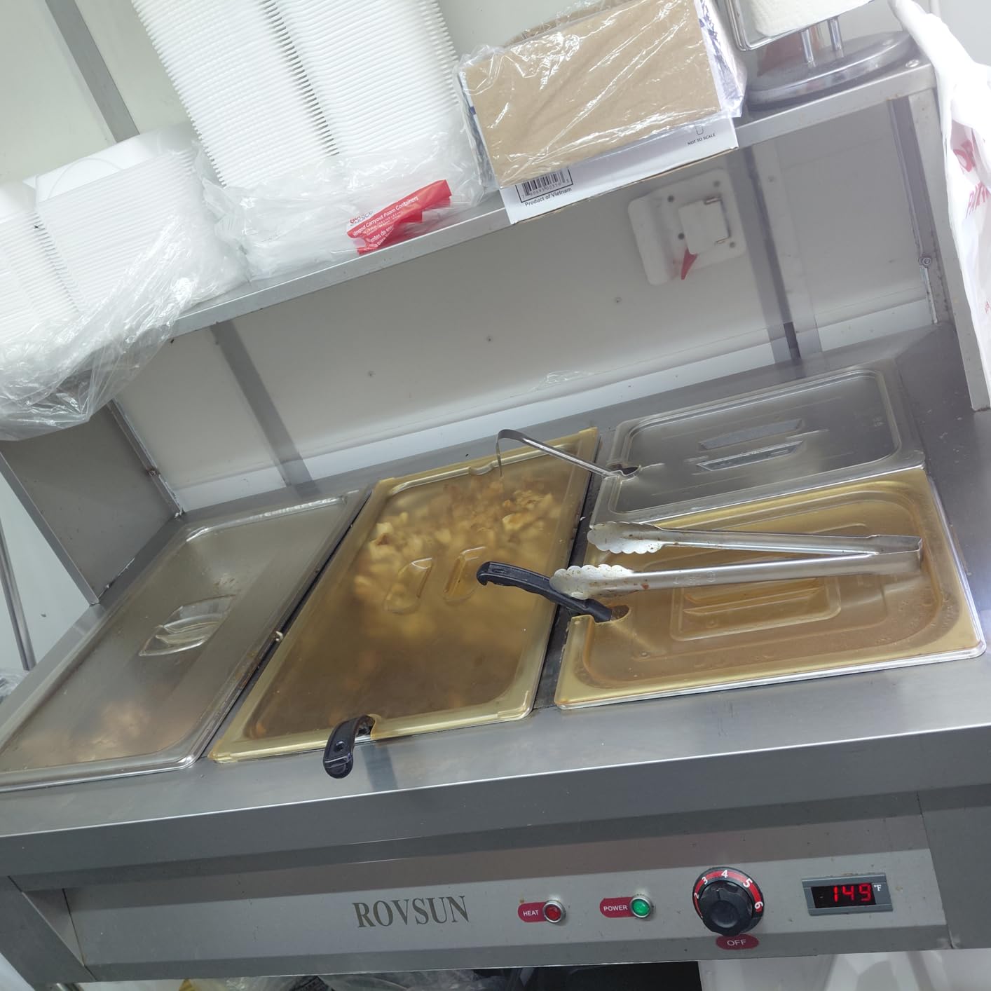 VEVOR 8 Pans + 2 Pots Commercial Steam Table 1800W customer photo 1