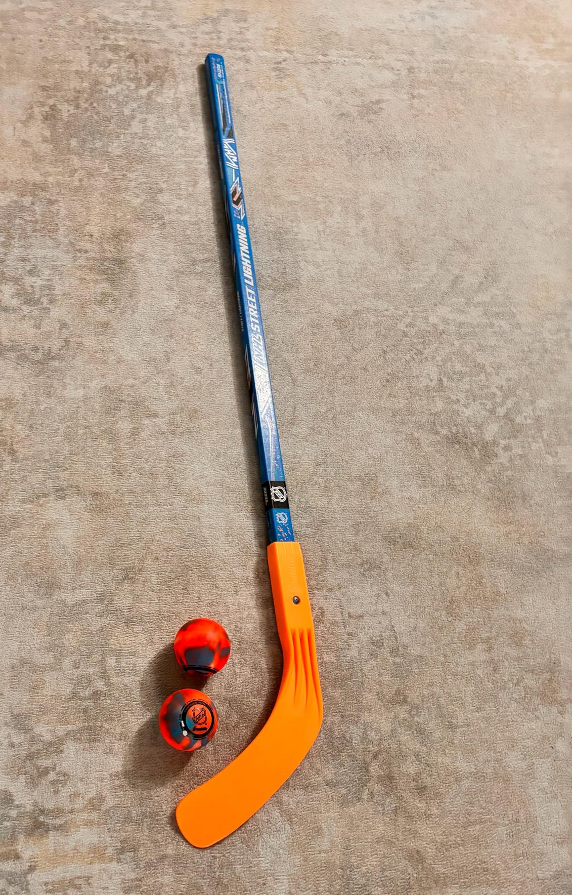 Franklin Sports NHL Kids Street Hockey Stick + Balls Set - Youth 40 Street Hockey Stick + 2 Outdoor Roller Hockey Balls customer photo 1