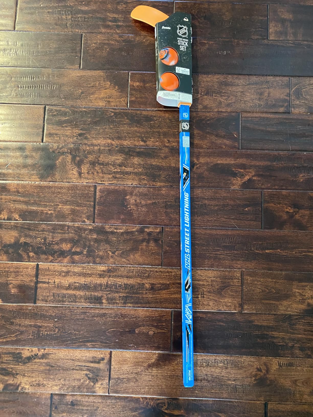 Franklin Sports NHL Kids Street Hockey Stick + Balls Set - Youth 40 Street Hockey Stick + 2 Outdoor Roller Hockey Balls customer photo 2