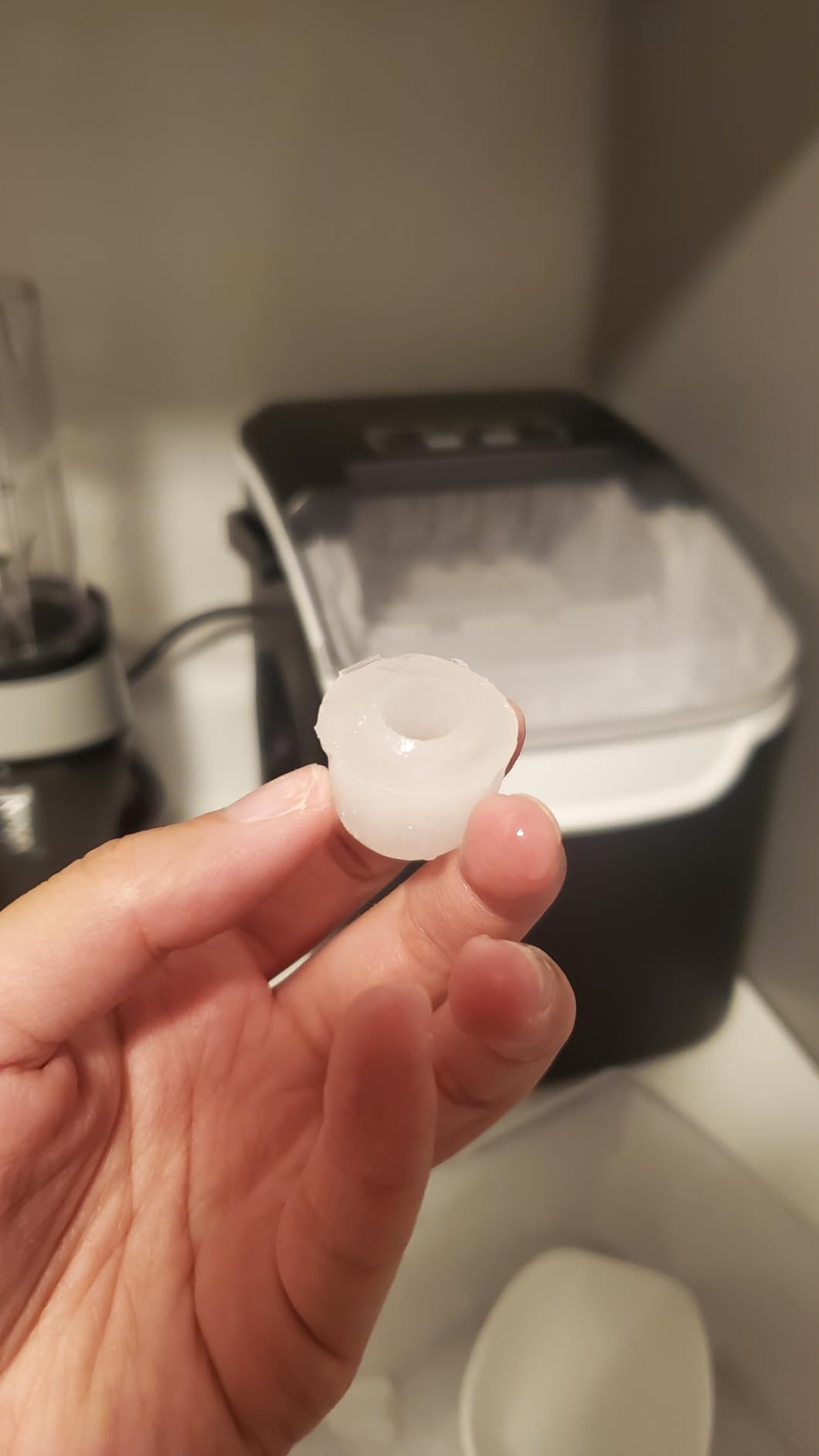 Countertop Ice Maker Machine, 8 Ice Cubes in 6 mins, 26lb/Day Bullet Ice with 2 Sizes- Portable Mini, Energy Saving & Basket/Scoop for Home/Party/Travel/Camping/Bar, Grey customer photo 2