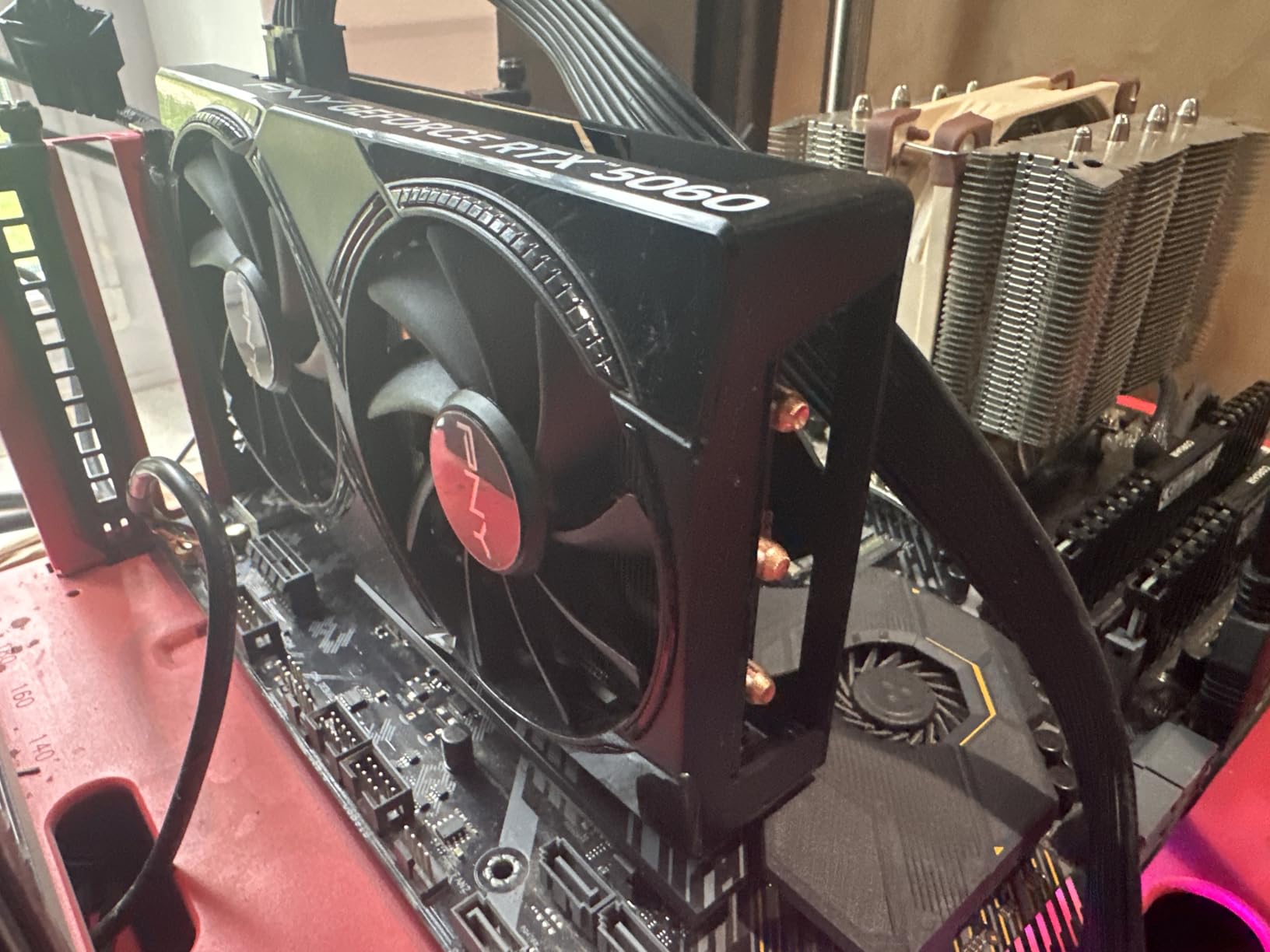 PNY NVIDIA GeForce RTX 5060 OC Dual Fan Graphics Card (8GB GDDR7, 128-bit, SFF-Ready, PCIe 5.0, DLSS 4) customer photo 1