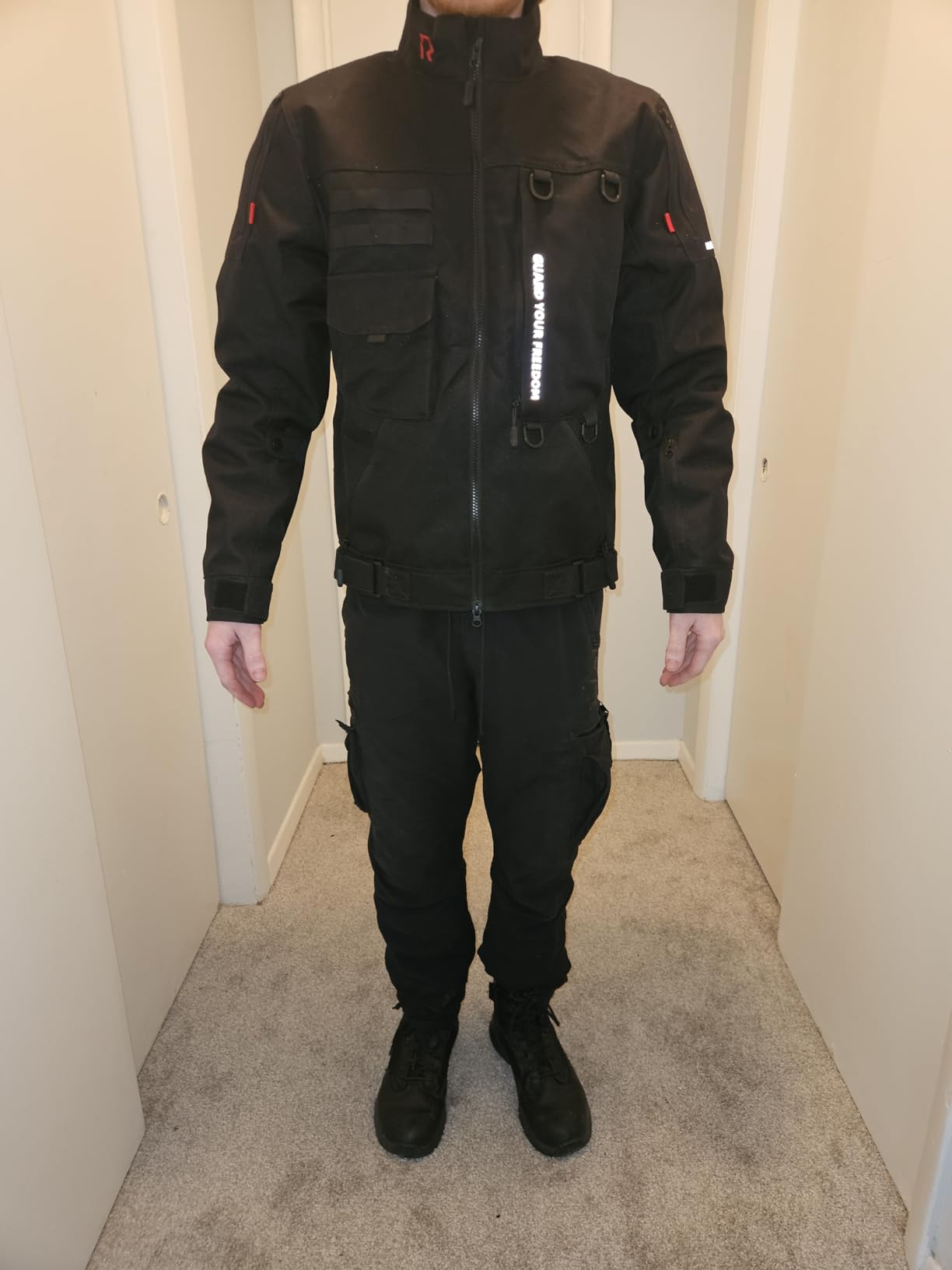 RIDEIRON Motorcycle Jacket, CE Certified, Windproof Riding Protective Gear, All Season Jacket with Removable Liner L customer photo 2
