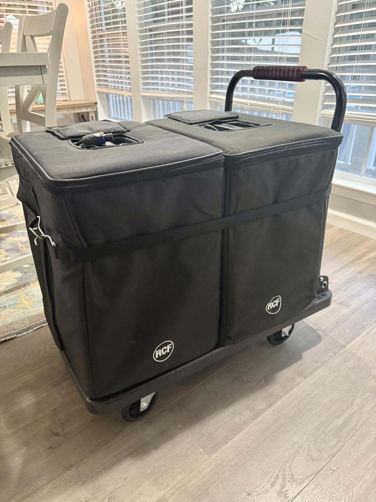 Upgraded Foldable Push Cart Dolly | 780 lbs.Capacity Moving Platform Hand Truck | Foldable for Easy Storage | 5'' PU 360 Degree Swivel Silent Wheel-Black customer photo 1