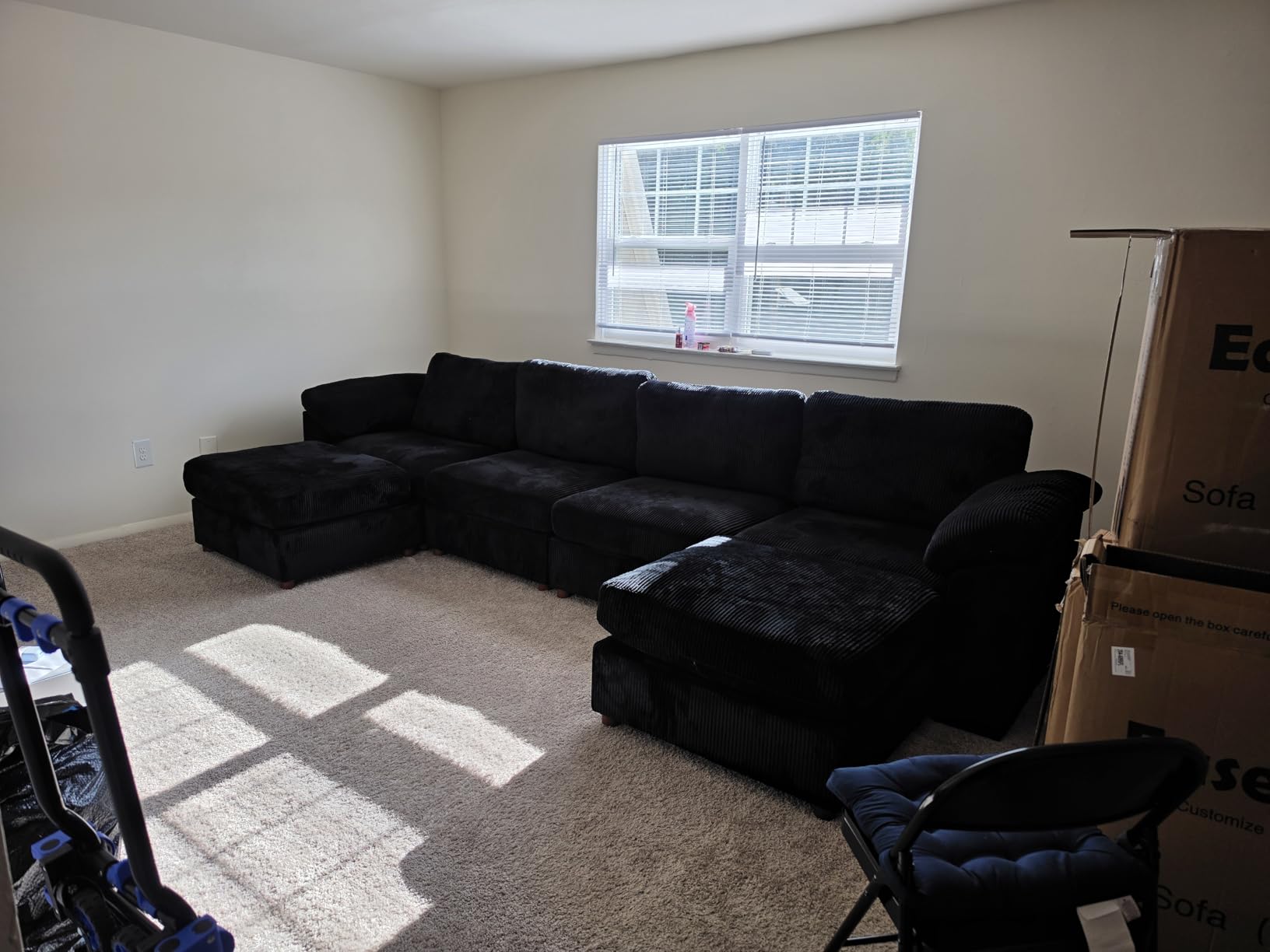 EASE MOOSE Oversized Modular Sectional Sofa with Ottoman, Modern Luxury Wide Deep Modular Couch, U Shaped Couch for Big Spaces Living Room, Green customer photo 2