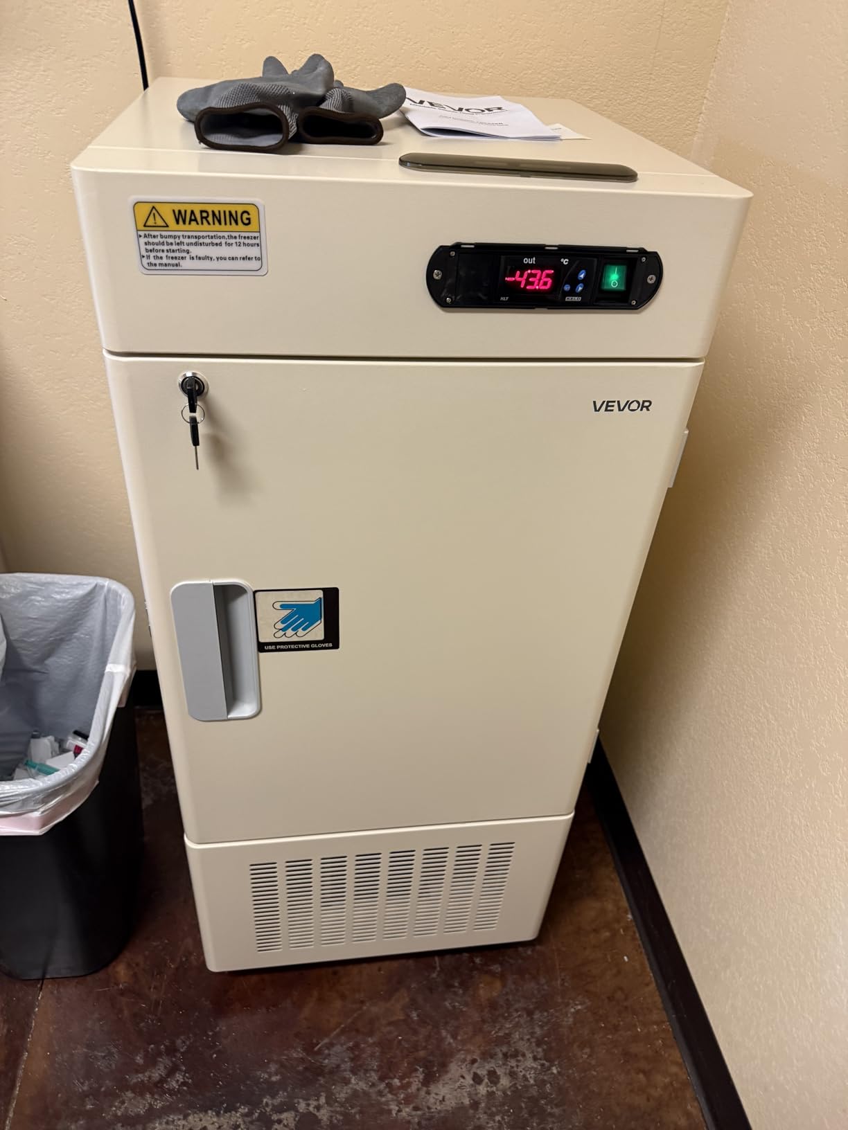 VEVOR Ultra Low Temperature Freezer, 25 L, −40 ℉ to −123 ℉ Adjustable Temp Range, with Digital Display, 304 Stainless Steel Liner, Portable Low Temperature Lab Freezer for Laboratory Samples Storage customer photo 2