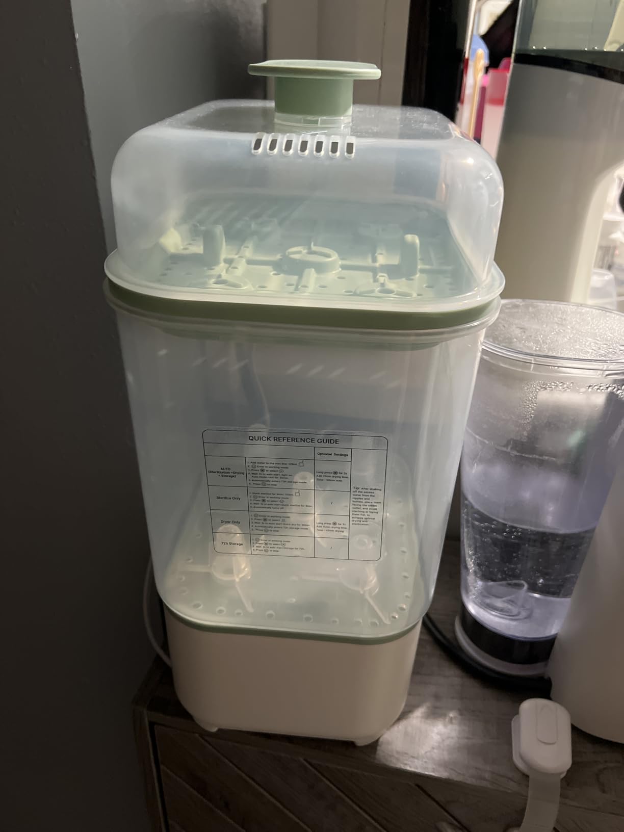 Momcozy Bottle Sterilizer and Dryer, Modular Nesting Space Saving Design, 6 Bottles Capacity, 4 in 1 Compact Sterilizer for Baby Bottles, Breast Pump Parts & Newborn Essentials customer photo 2