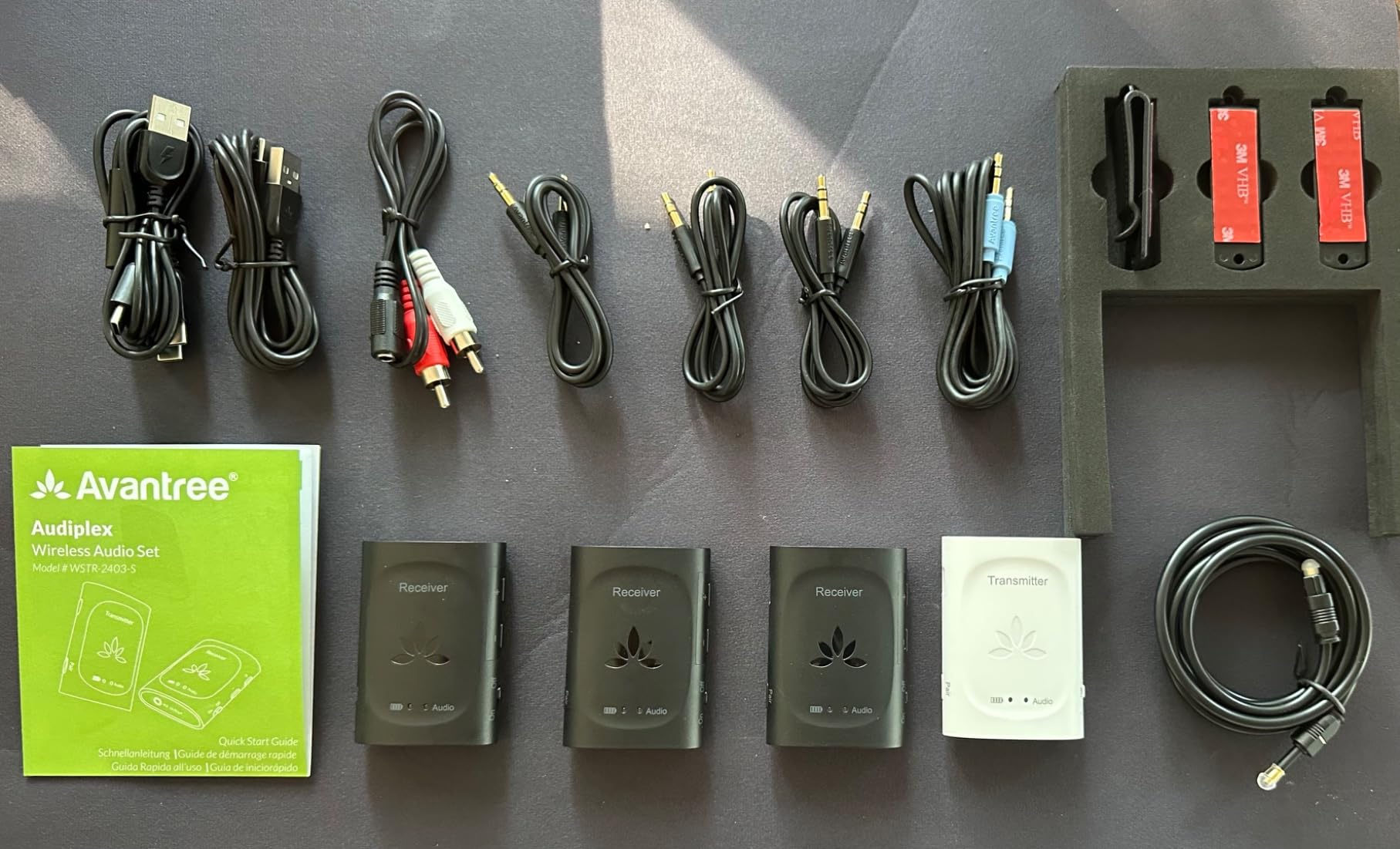 Avantree Audiplex M3 - Multi-Channel Assistive Listening Devices for Schools & Churches, 1 Transmitter & 3 Clip-on Receivers, 30ms Low-Latency Wireless Audio System for Groups & Multilingual Events customer photo 2