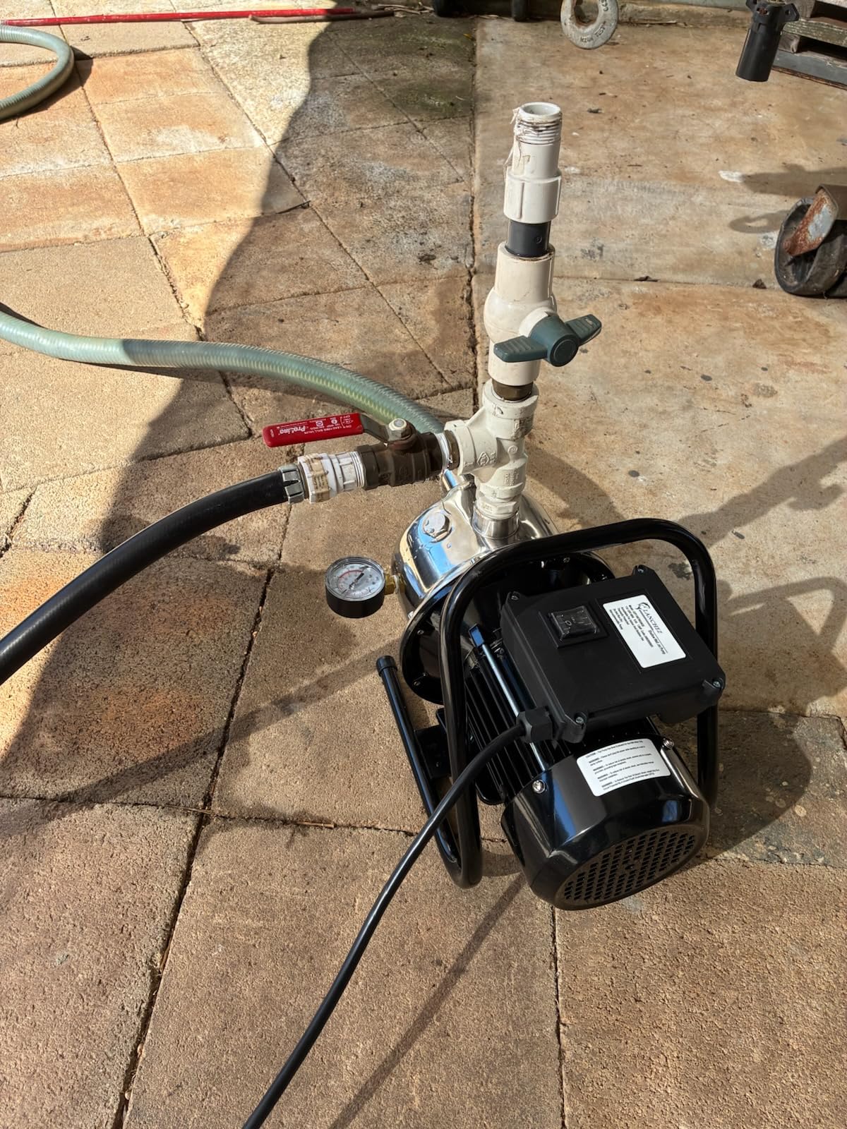 LANCHEZ Shallow Well Pump, Stainless Steel Water Transfer Pump, 115V Garden Irrigation Pump, Water Booster Jet Pump for Home Garden Lawn Farm, Matte black customer photo 1