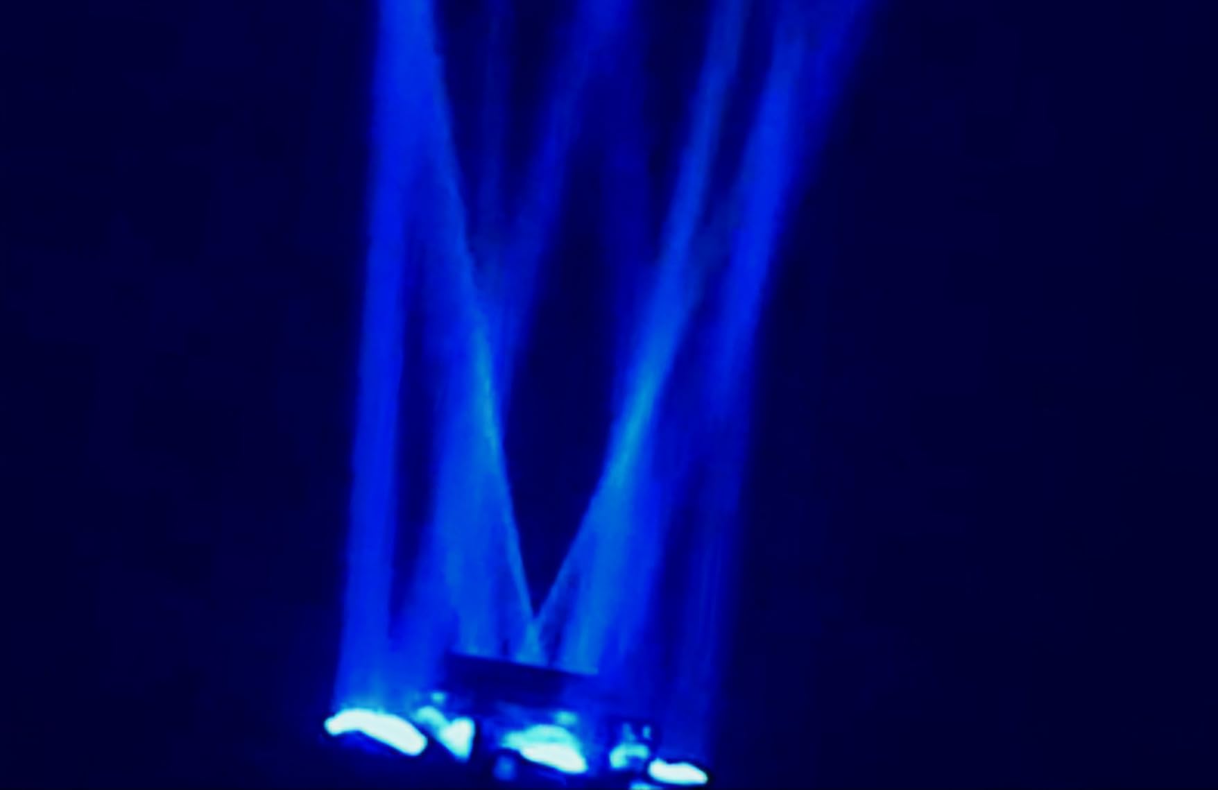 Moving Head DJ Lights, 150W RGBW LED Moving Head Lights, 6 Arms Party Light, 4 in 1 Bee-Eyes Effect Light, Red Green Starry, White & Amber Strobe customer photo 1