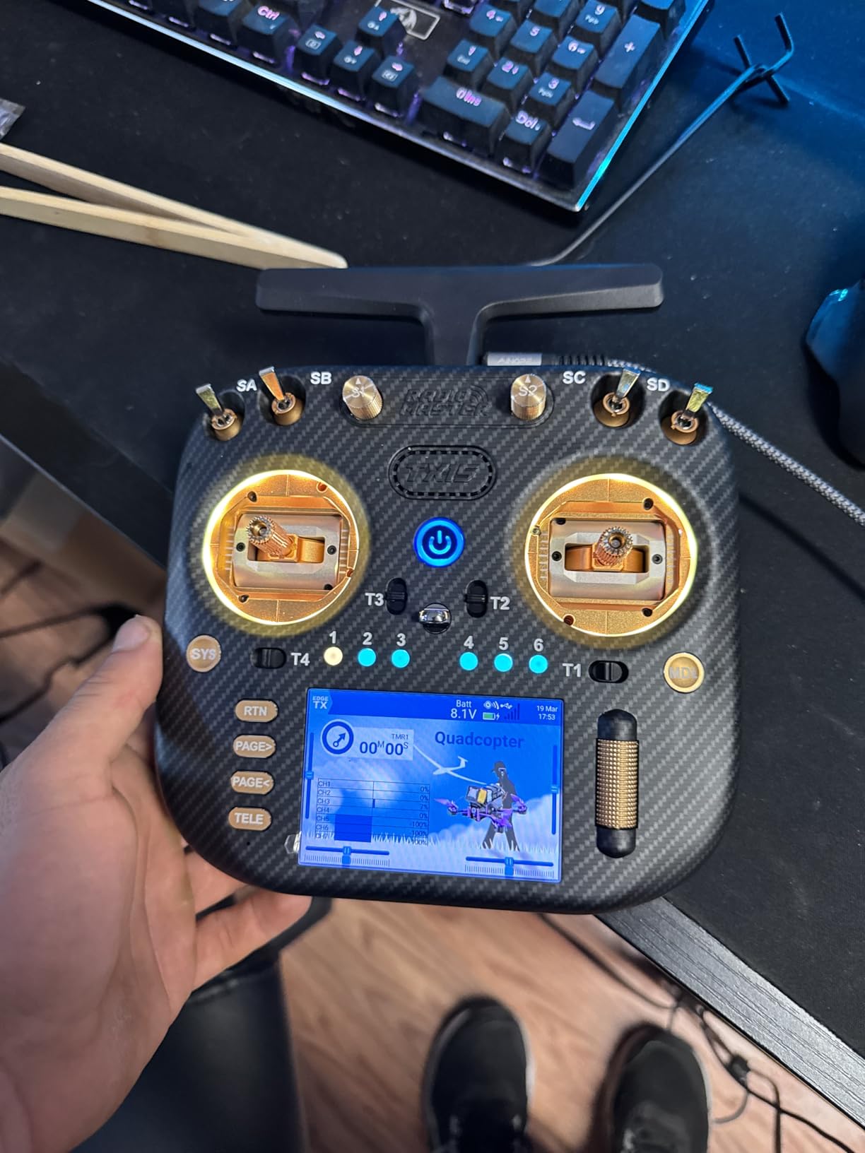 RadioMaster TX15 Max Radio Controller 16 Channel ELRS Transmitter, with AG02 CNC Hall Gimbals/3.5