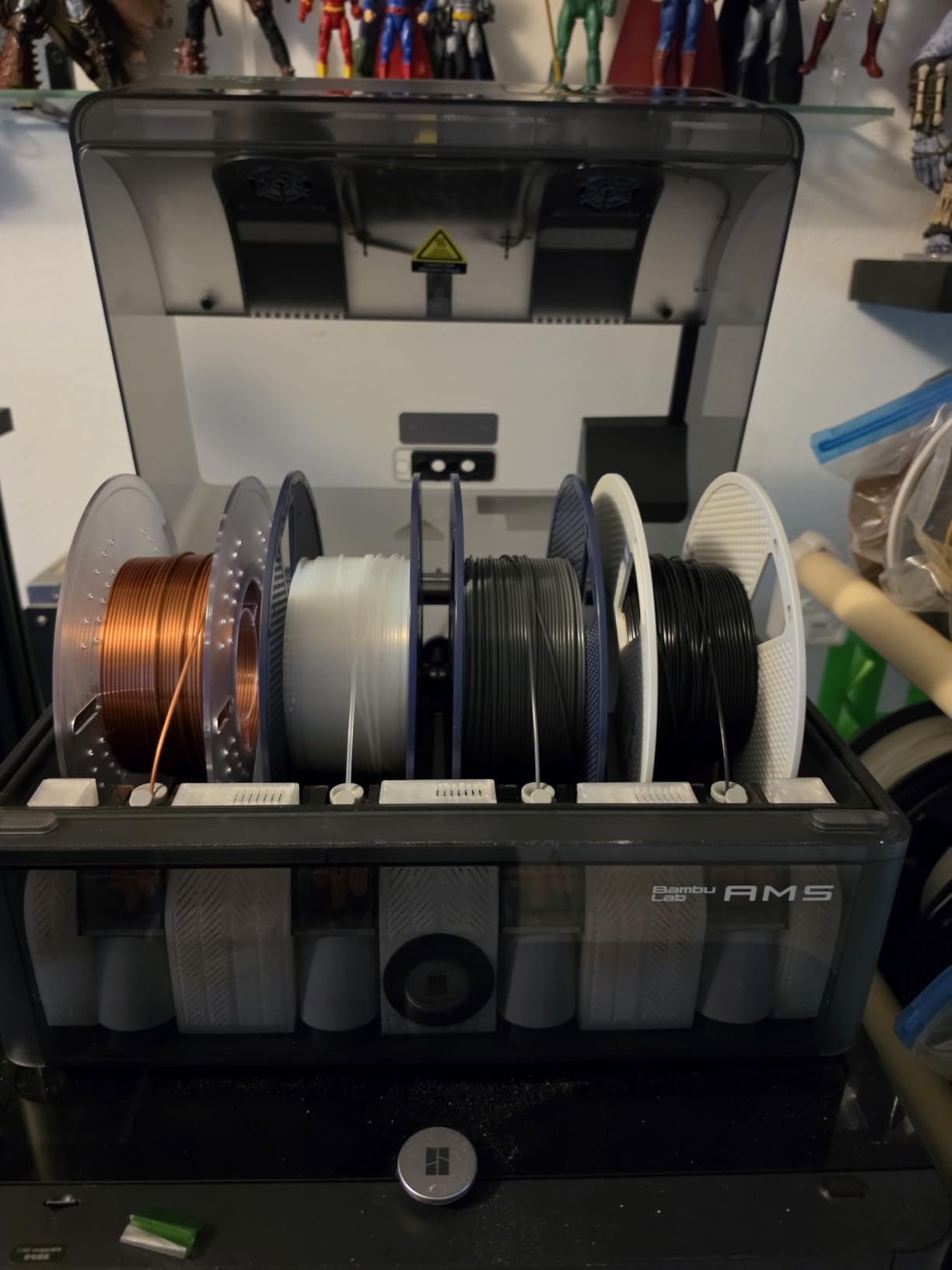 SUNLU AMS Heater, Compatible with Bambu lab AMS Gen 1 - Enables Simultaneous Printing & Drying, Easy Installation, Fast Heating to 70°C, 4-Spool Capacity Filament Dryer (Not Included AMS) customer photo 1