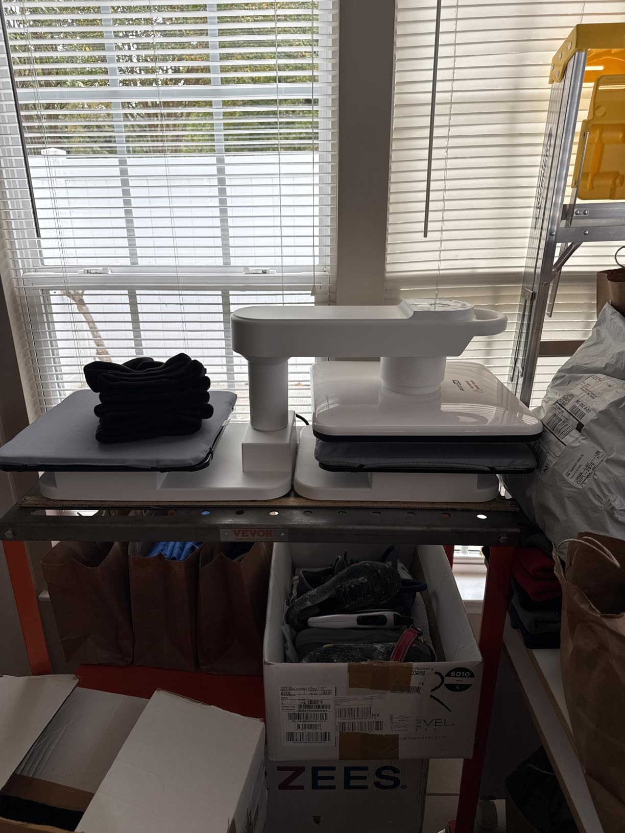 AKEYDIY 15x15 Heat Press, Dual Auto Heat Press Machine for T-Shirts, 360° Swing Away Heat Press with Auto Press Release for Sublimation Pillows, Canvas Bags, Puzzles, Coasters (15x15 White) customer photo 2