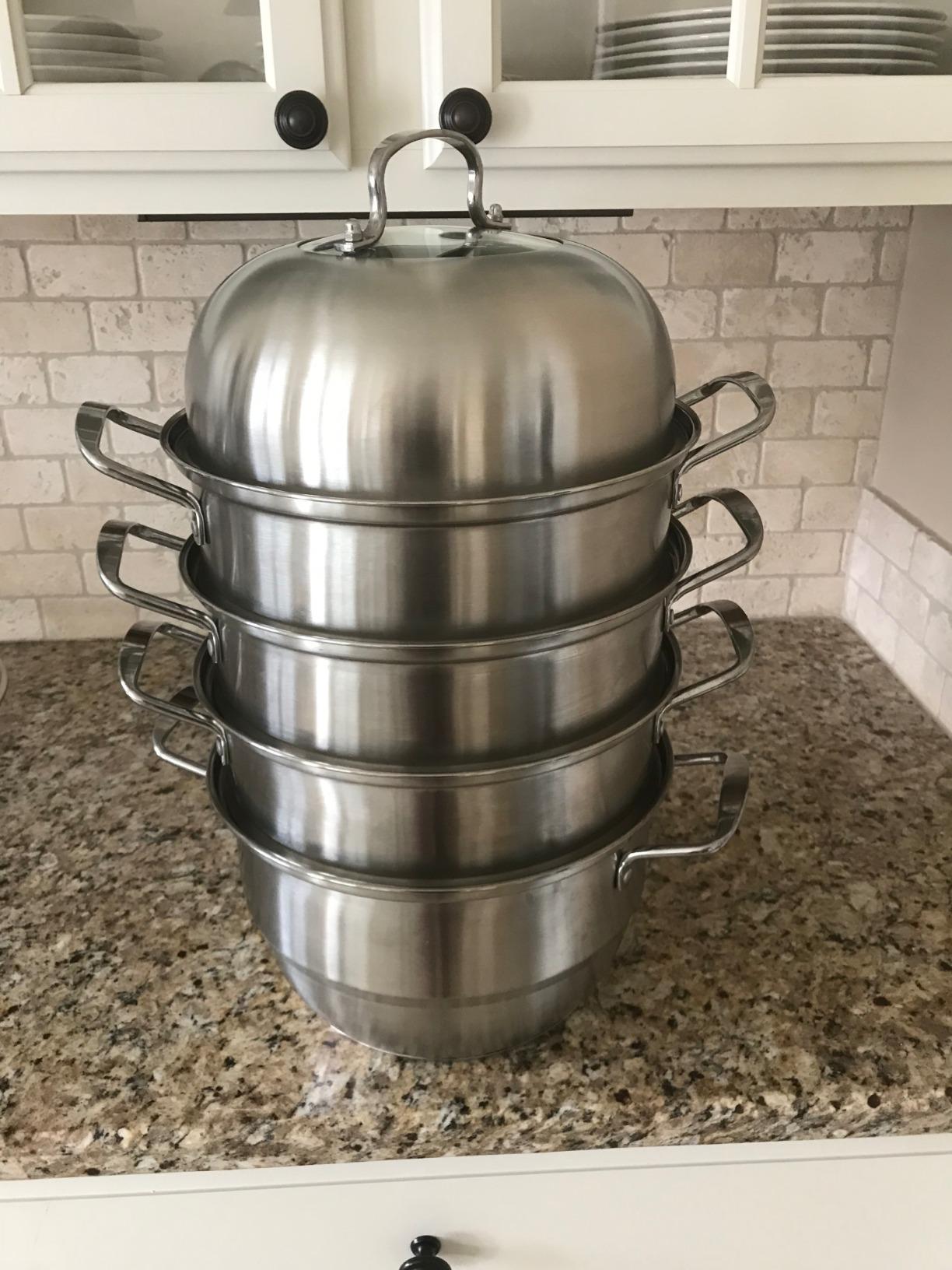 VEVOR Commercial Food Warmer, 1700W Electric Stainless Steel Steam Food Warmer with Glass Cover, 8-Pan Countertop Buffet Bain Marie with Soup & Perforated Ladles, for Catering, Restaurant & Party customer photo 2