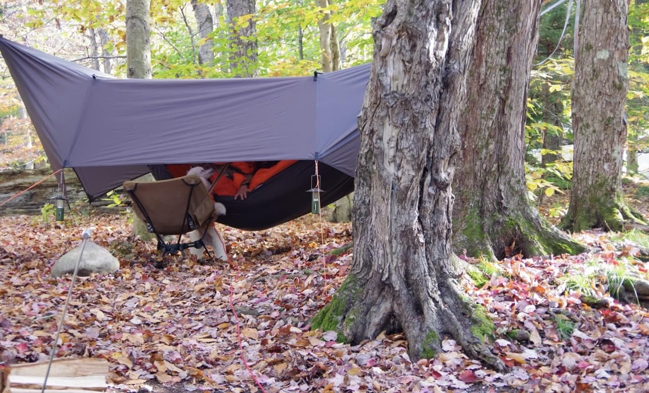 onewind 10x10 ft Camping Tarp, Waterproof Silnylon Emergency Shelter Survival Tent Tarp Hammock Rainfly for Ultralight Camping Backpacking Bushcraft, OD Green customer photo 1