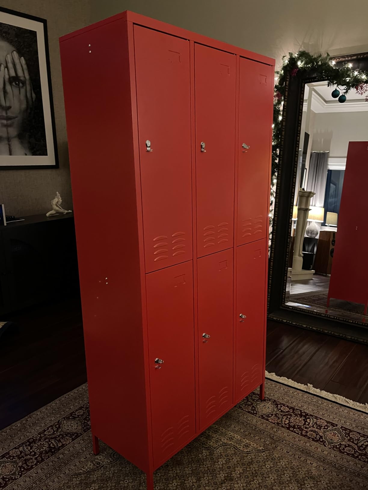 Aobabo Metal Locker for Employees, 6 Doors Industrial Storage Cabinet customer photo 1