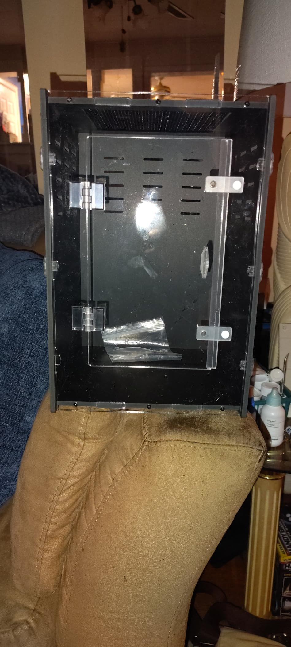 Reptile Tank 8x8x12 PVC Terrarium Enclosure for Crested Gecko, Lizard, Tarantula & Small Reptiles and Invertebrates customer photo 1
