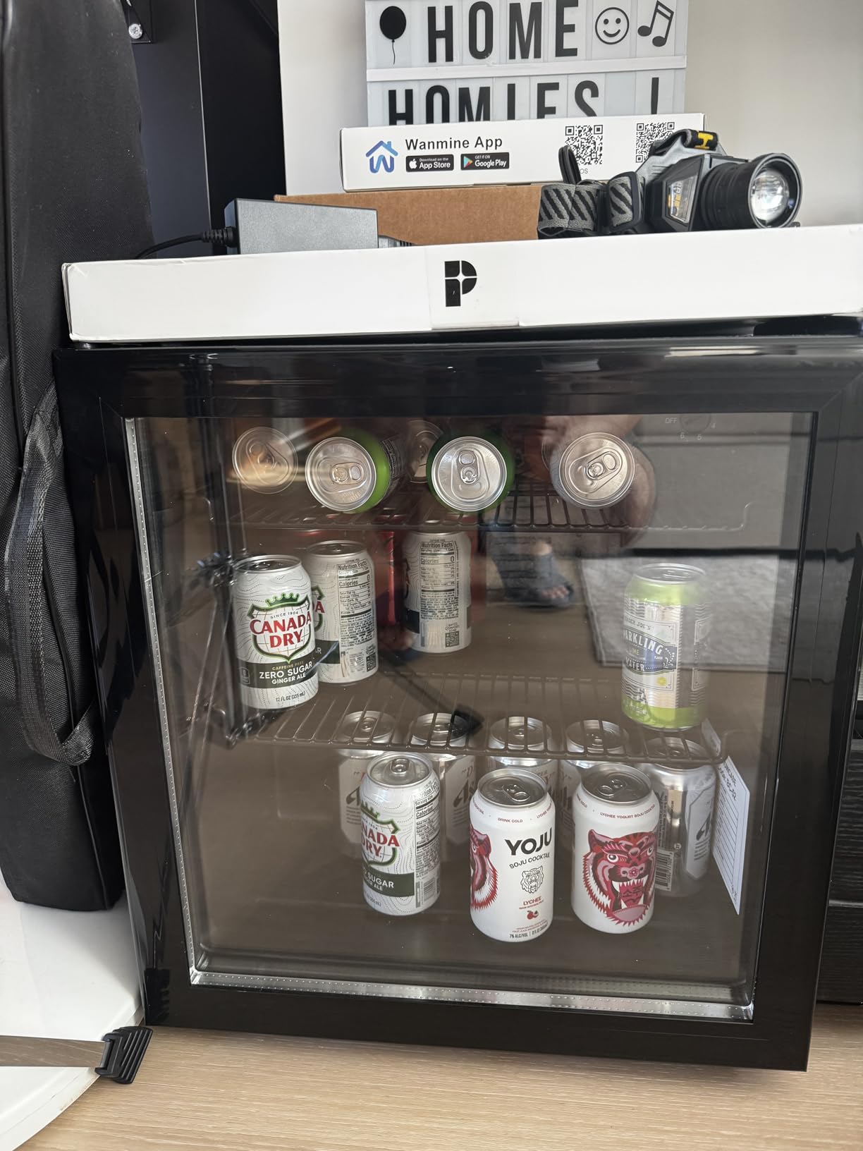 Rockitch Back Bar Cooler, 7.4 Cu.ft Under Counter Beverage Refrigerator with 2 Glass Doors, LED Lighting, Adjustable Shelves, Beer Wine Soda Drink Fridge for Home Bar, Restaurant, ETL Approved customer photo 1