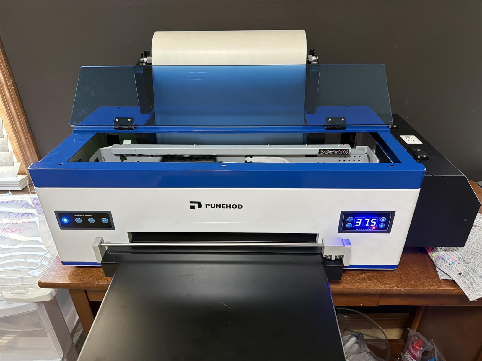 PUNEHOD A3 DTF Printer R1390, Direct to Film Machine with White Ink Circulation System, 13