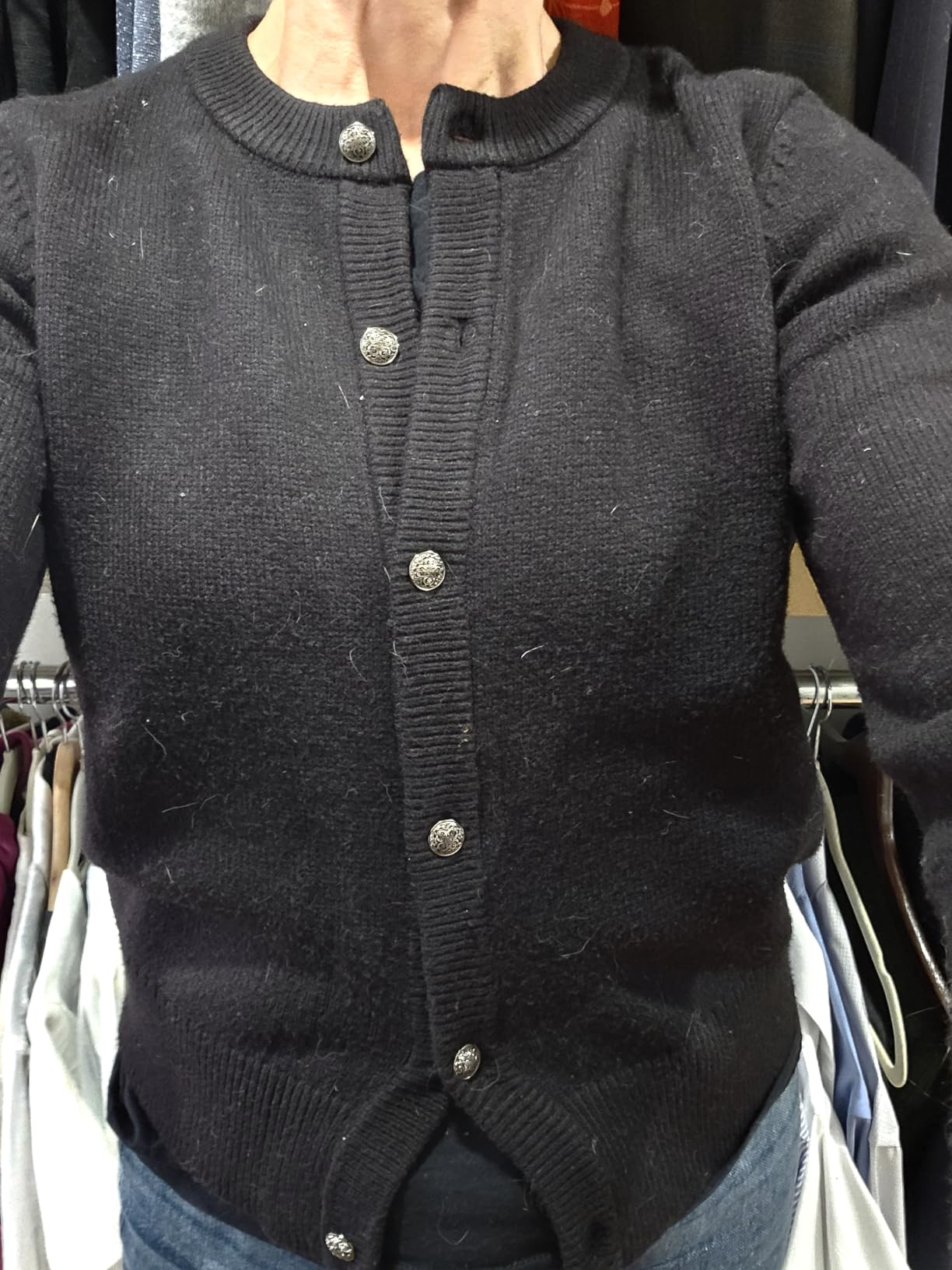 Women Chunky Cashmere Blend Cardigan Sweaters Trendy Fall Fashion Button Up Long Sleeve Knit Outfits customer photo 2