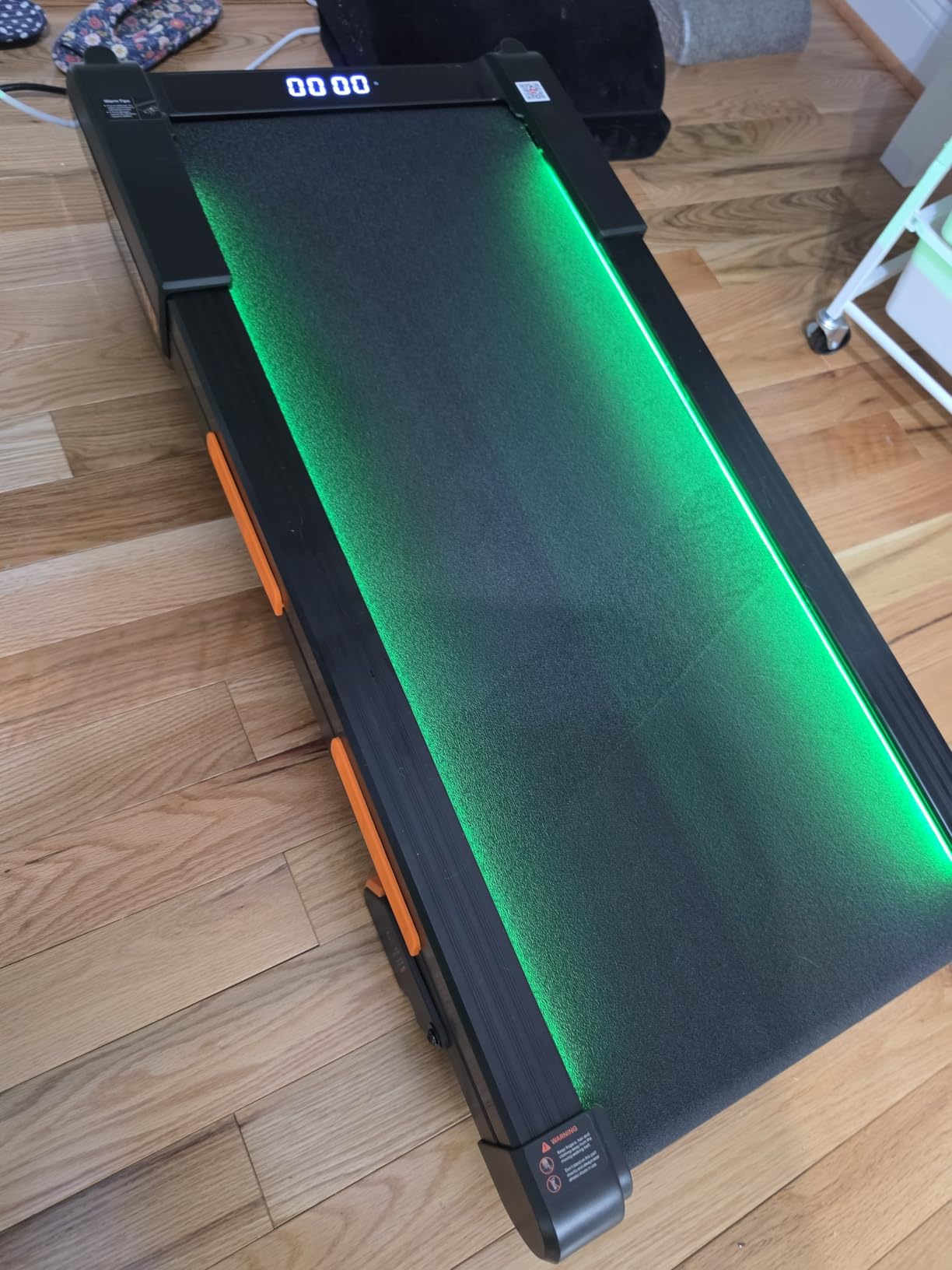 Vitalwalk Walking Pad Treadmill with Incline, Full Deck 15% Auto Incline, Portable Under Desk Treadmills for Home Office, 350LBS, 3.0HP Brushless, 4-Way Move & Vertical Storage, Ambient Light customer photo 2