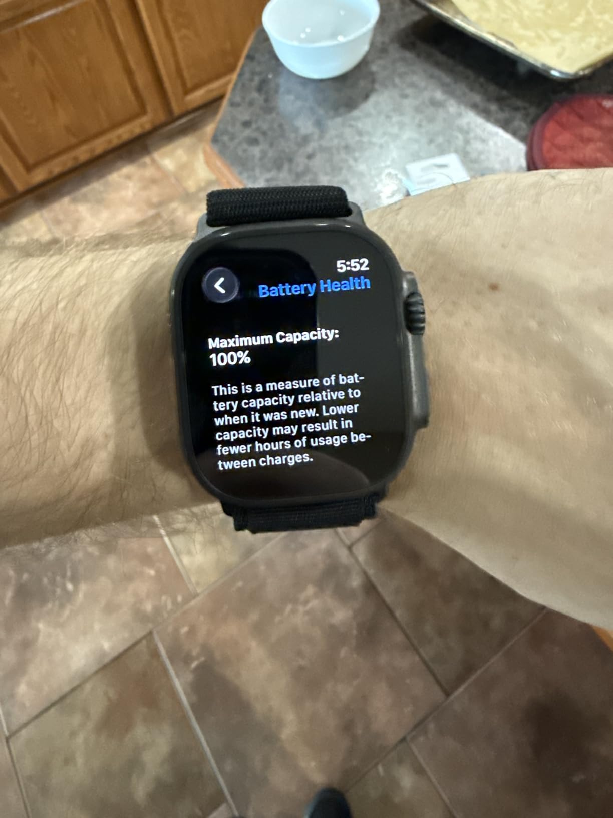 Apple Watch Ultra 3 [GPS + Cellular, 49mm] Black Titanium Case with Black Ocean Band (Renewed) customer photo 1