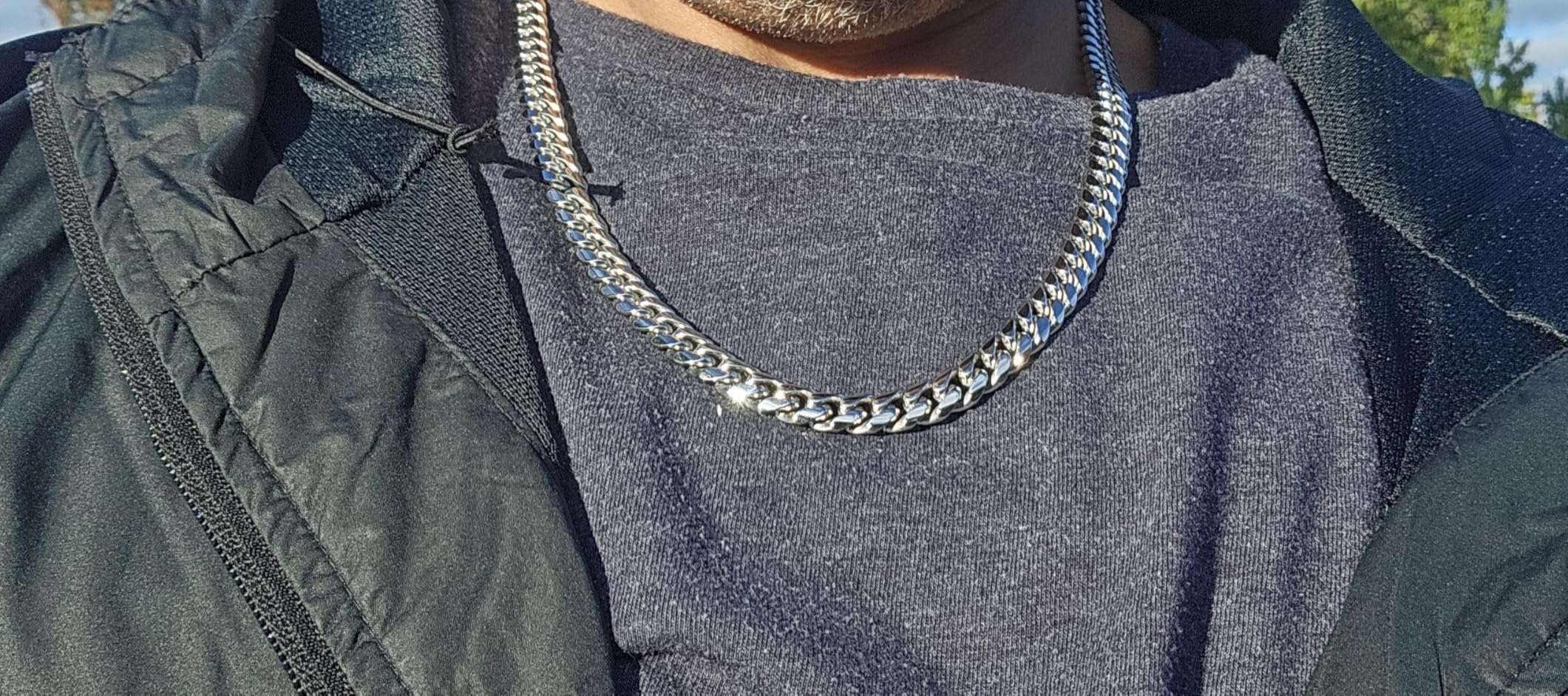 JAXXON Cuban Link Chain - Mens Necklace - Box Clasp customer photo 1
