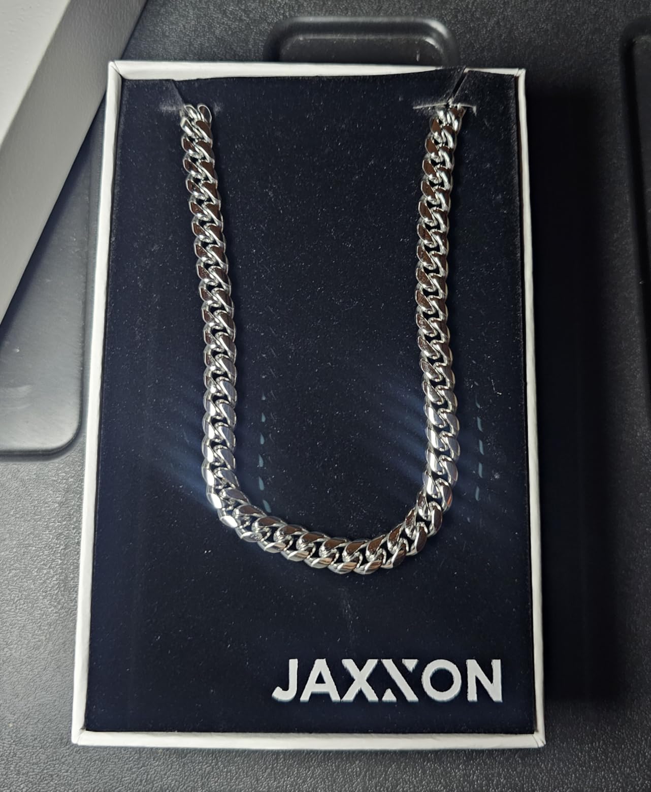 JAXXON Cuban Link Chain - Mens Necklace - Box Clasp customer photo 2