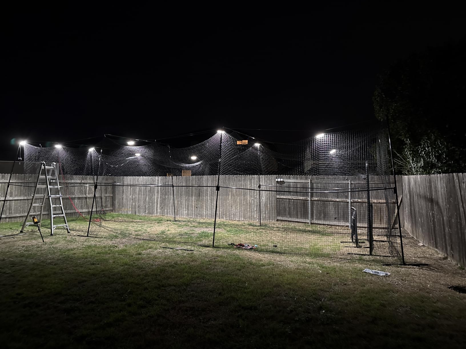 RIIFRILY Baseball Batting Cages for Backyard with Net and Frame, 30FT/40FT Batting Cage for Baseball and Softball, Integrated Gate Net Design customer photo 2