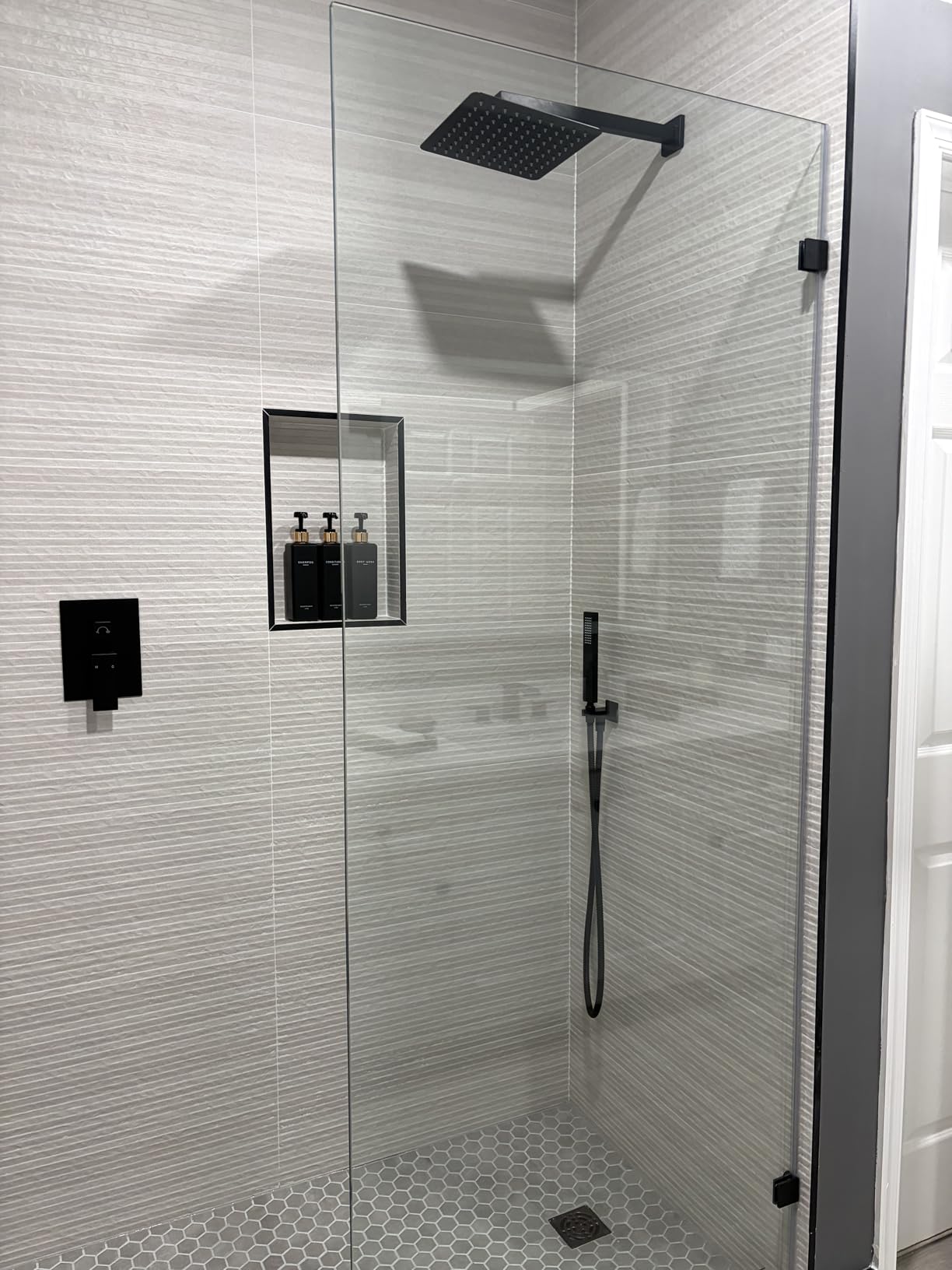 Shower Glass Panel Fixed Shower Screen, 32