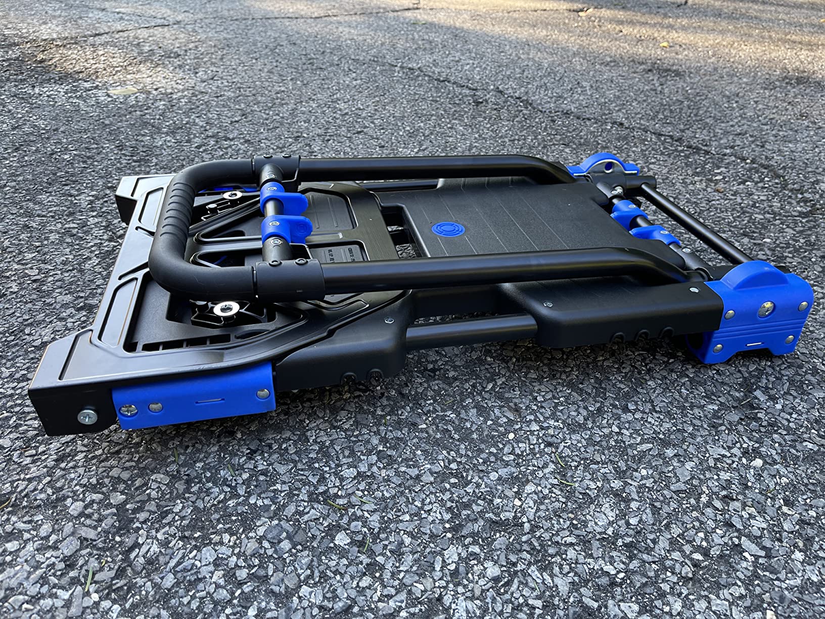 Upgraded 3 in 1 Convertible Folding Hand Truck with Brakes, Hand Truck Dolly Heavy Duty 660lbs Capacity, Stair Climbing Cart with Adjustable Shovel Board and Fixed Handle for Moving customer photo 2