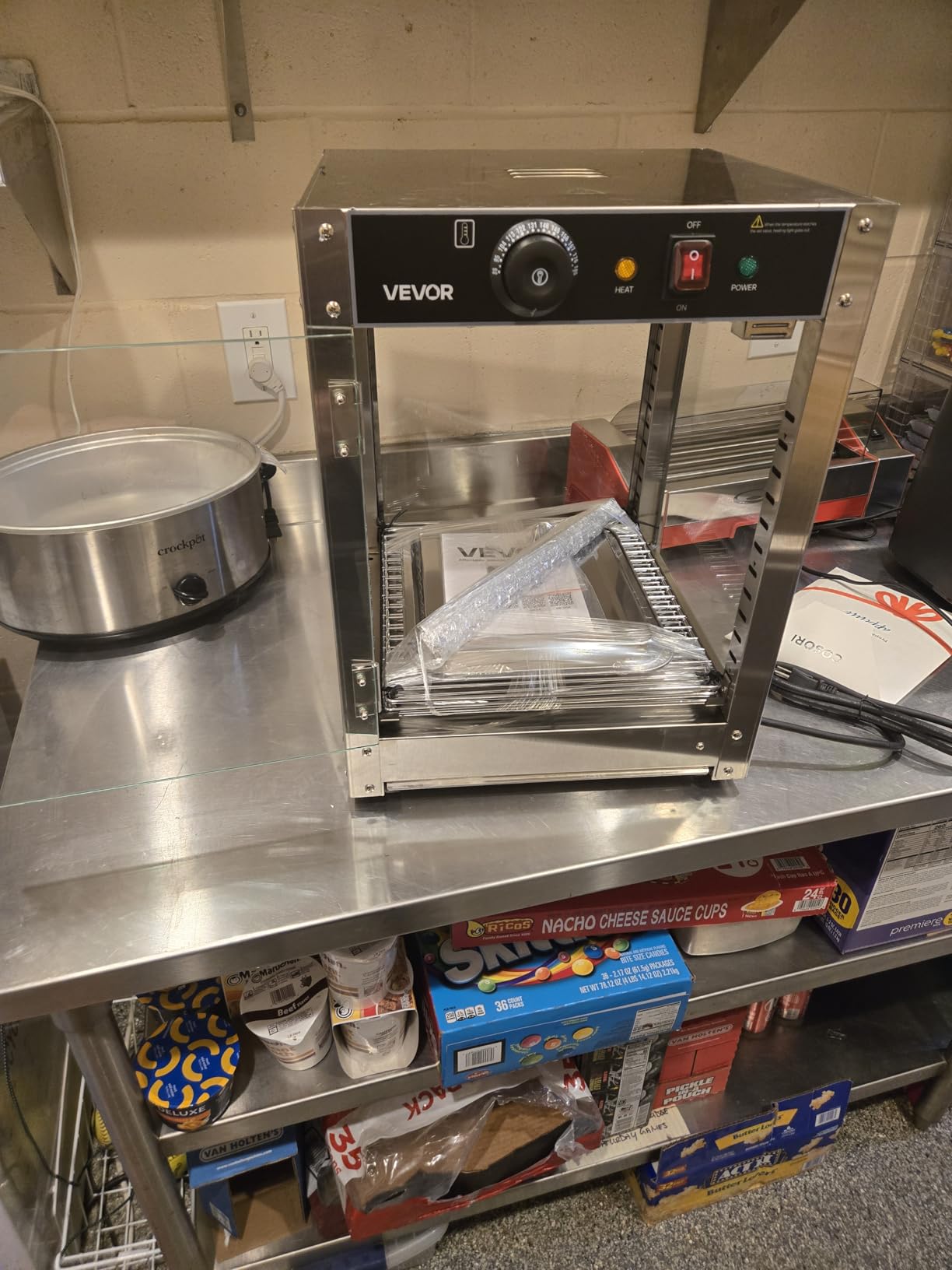 VEVOR 3-Tier 1400W Commercial Food Warmer Display LED customer photo 2