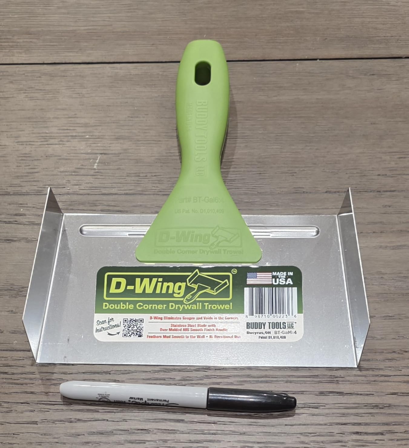 Buddy Tools D-Wing Corner Trowel - 7.5