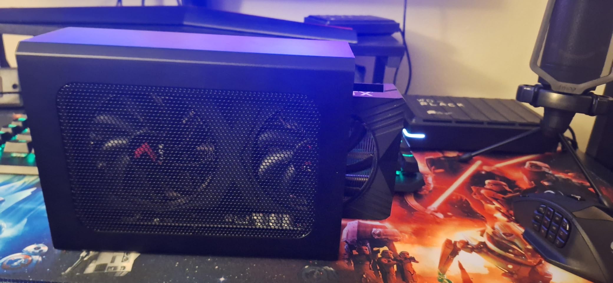 Compact eGPU Enclosure - Compatible with Thunderbolt 3/4 USB4 40Gbps External GPU Dock Station for Laptops and Gaming Handheld with 240W Power Supply, Full Aluminum Chassis, NVIDIA/AMD PCIe Support customer photo 1