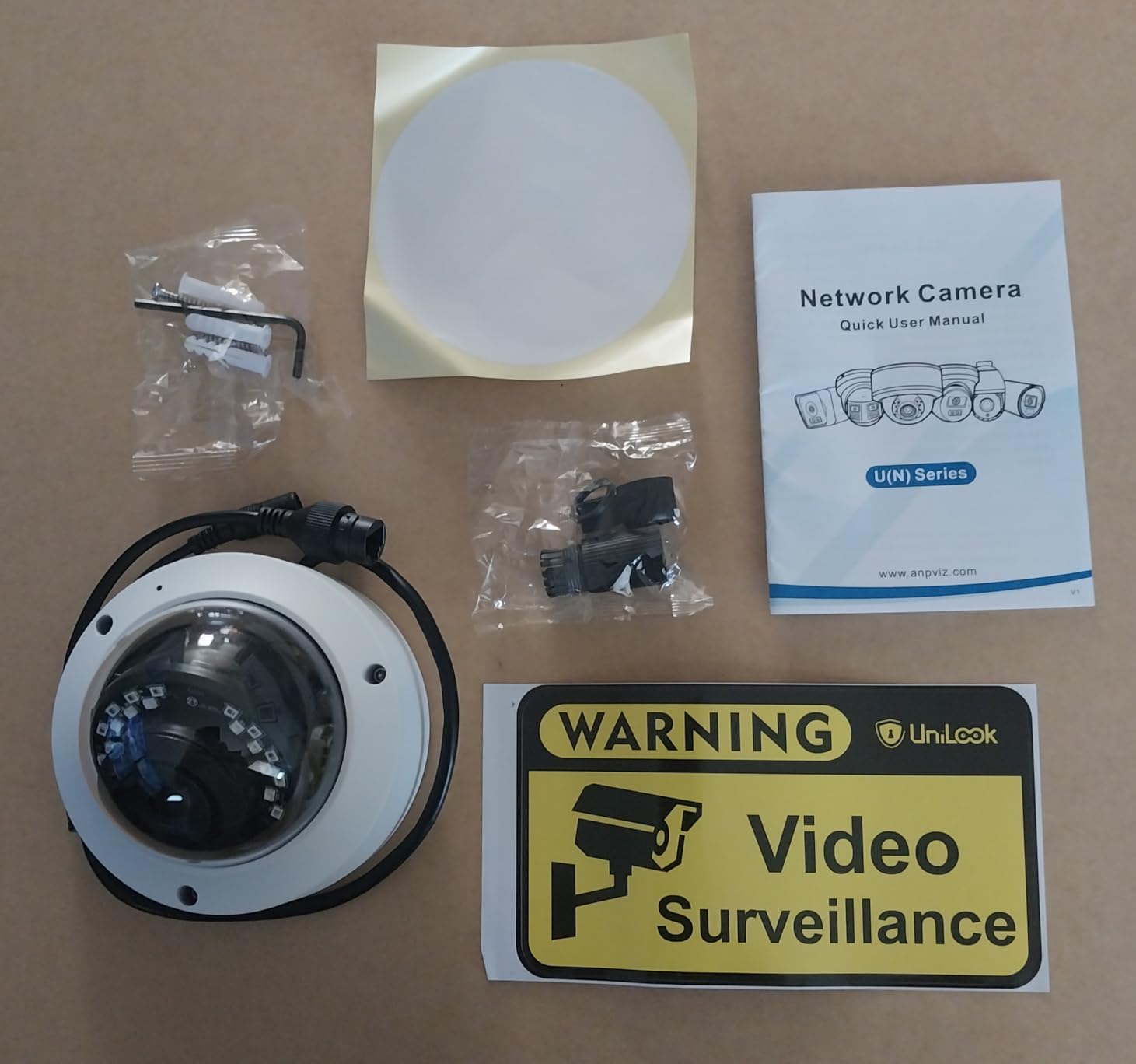 UNILOOK 4MP PoE IP Dome Camera, Wired IP Security Camera Outdoor Indoor, 100ft Night Vision, Microphone, IK10, IP66 Waterproof, 2.8mm Wide Angle Lens, Not PTZ, NDAA Complaint (Black) customer photo 2